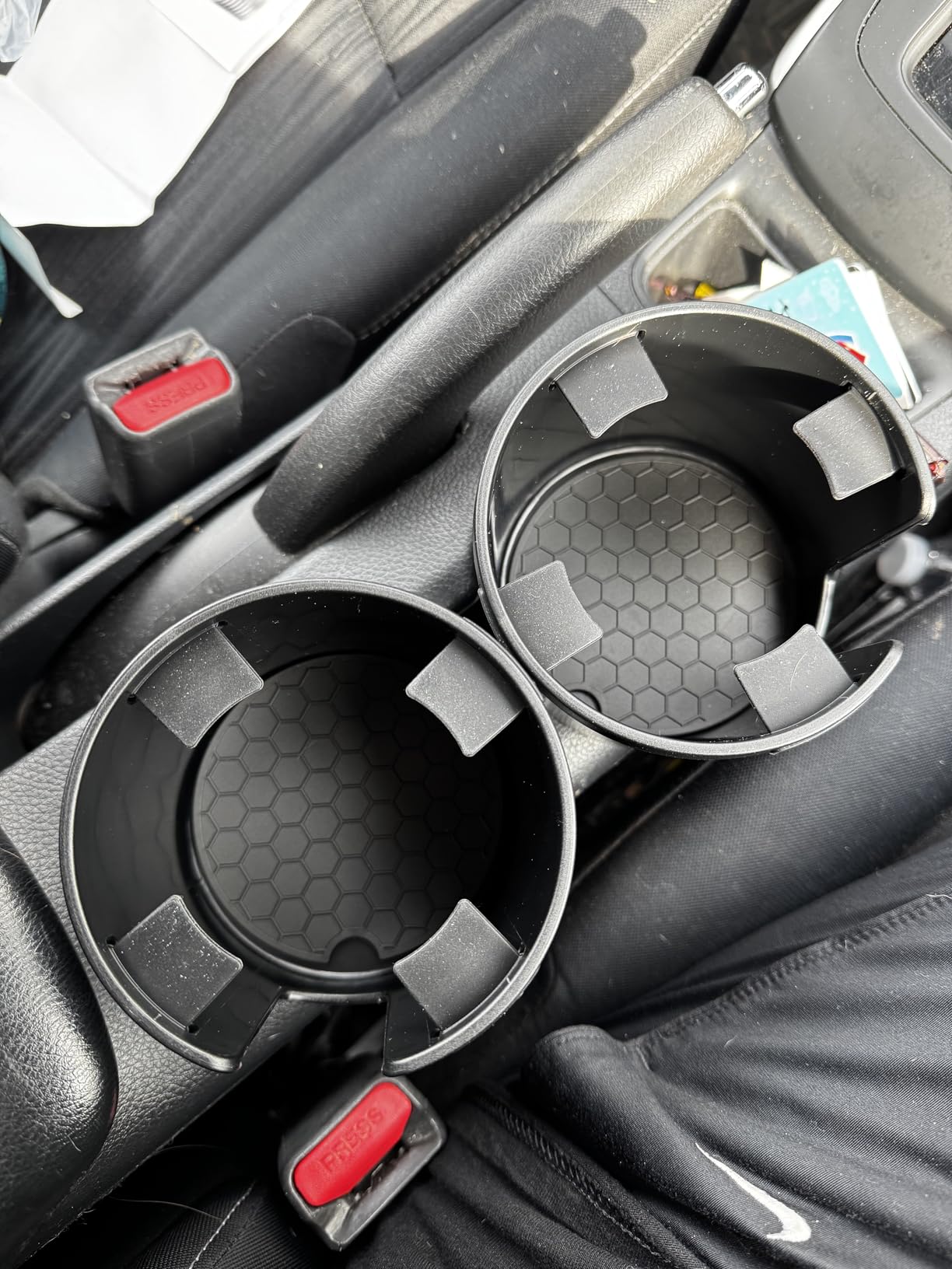Quick-Install Car Cup Holder Expander, Space-Saving Cup Holder for Car with Offset Design, Non-Slip Large Water Bottle Holder Expander, Compatible with Owala, Stanley, Yeti Cups (24oz to 64oz) customer photo 2