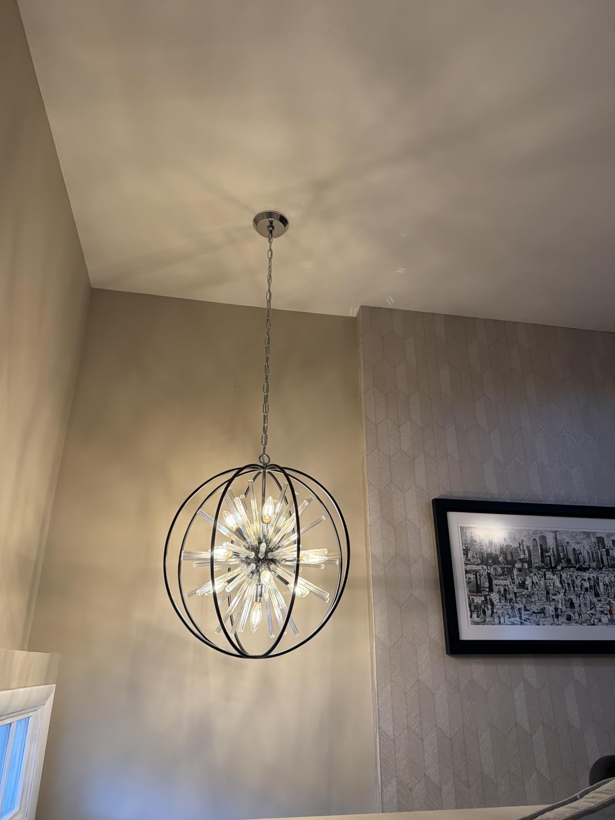 Vezzio Modern Extra Large Crystal Chandeliers for High Ceilings | D42