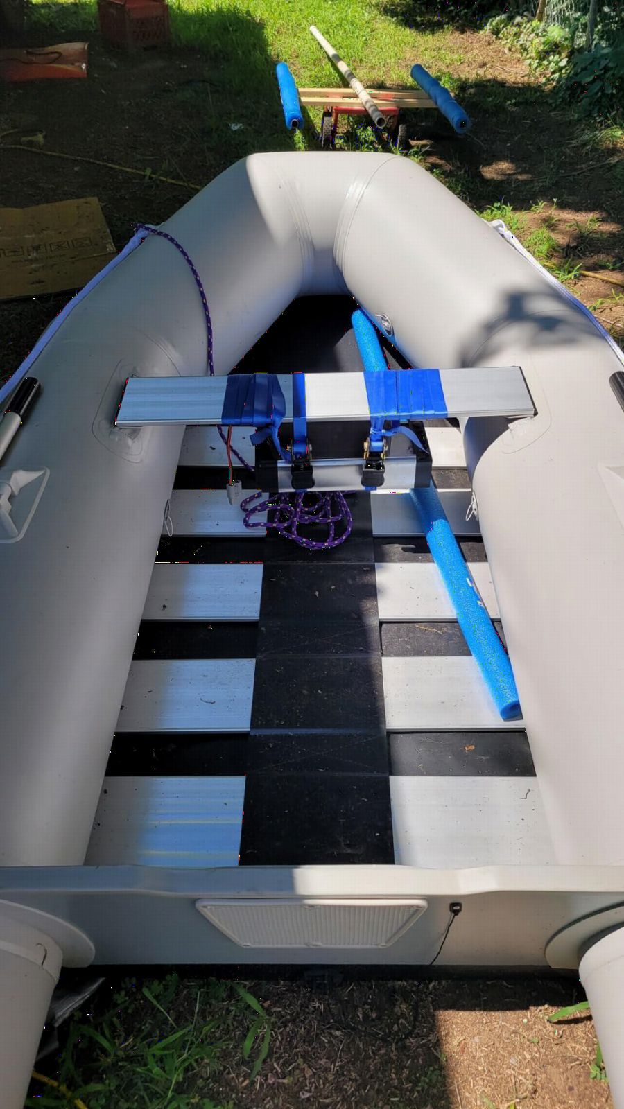 CO-Z 10 ft Inflatable Dinghy Boats with Aluminium Alloy Floor, 4 Person Portable Boat Raft, Inflatable Touring Kayak for Adults, Inflatable Sport Tender Fishing Dinghy Boat customer photo 2