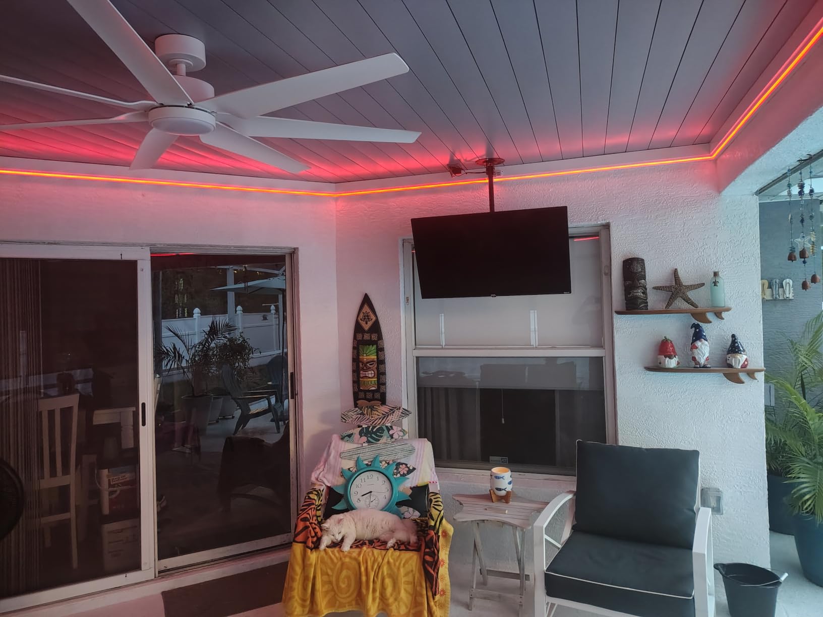 SILFU Neon Rope Lights, 50FT RGB LED Strip Lights | Waterproof IP67 LED Lights for Bedroom, DIY Design, Music Sync, 44Key Remote Control, Multiple Modes for Bedroom,Decoration customer photo 1