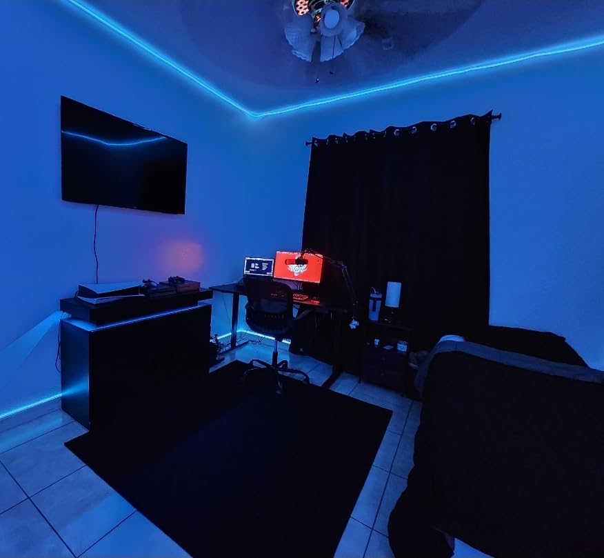 SILFU Neon Rope Lights, 50FT RGB LED Strip Lights | Waterproof IP67 LED Lights for Bedroom, DIY Design, Music Sync, 44Key Remote Control, Multiple Modes for Bedroom,Decoration customer photo 2