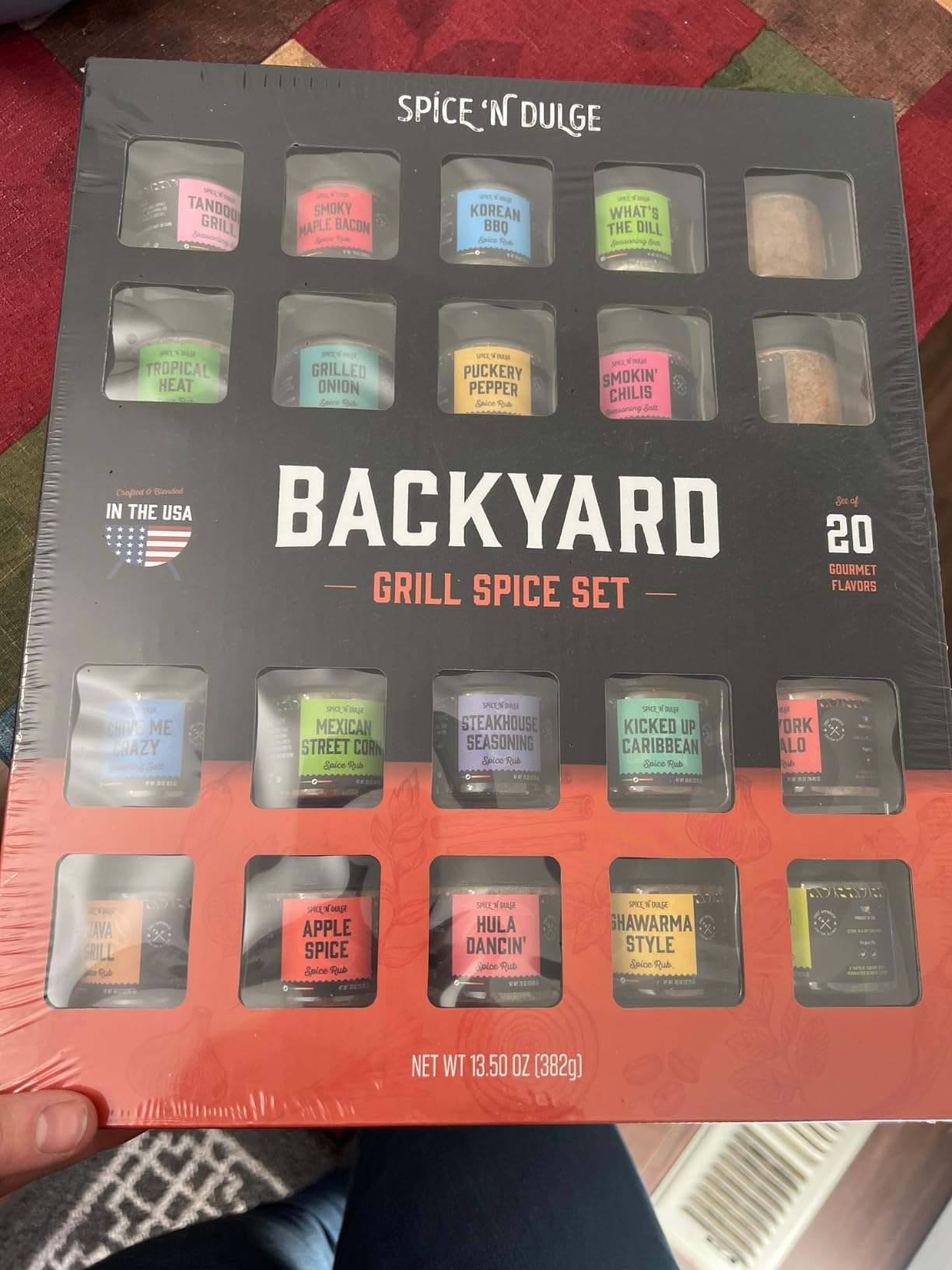 Grilling Spice Set Grill Seasoning Gifts, 20 Unique Spices and Seasonings Jars Gift Set, BBQ Gifts For Men, Dad, Husband, Father, Flavors Like Chili, Cajun, Garlic, Steak, Rub, Herbs, Blend and More customer photo 1