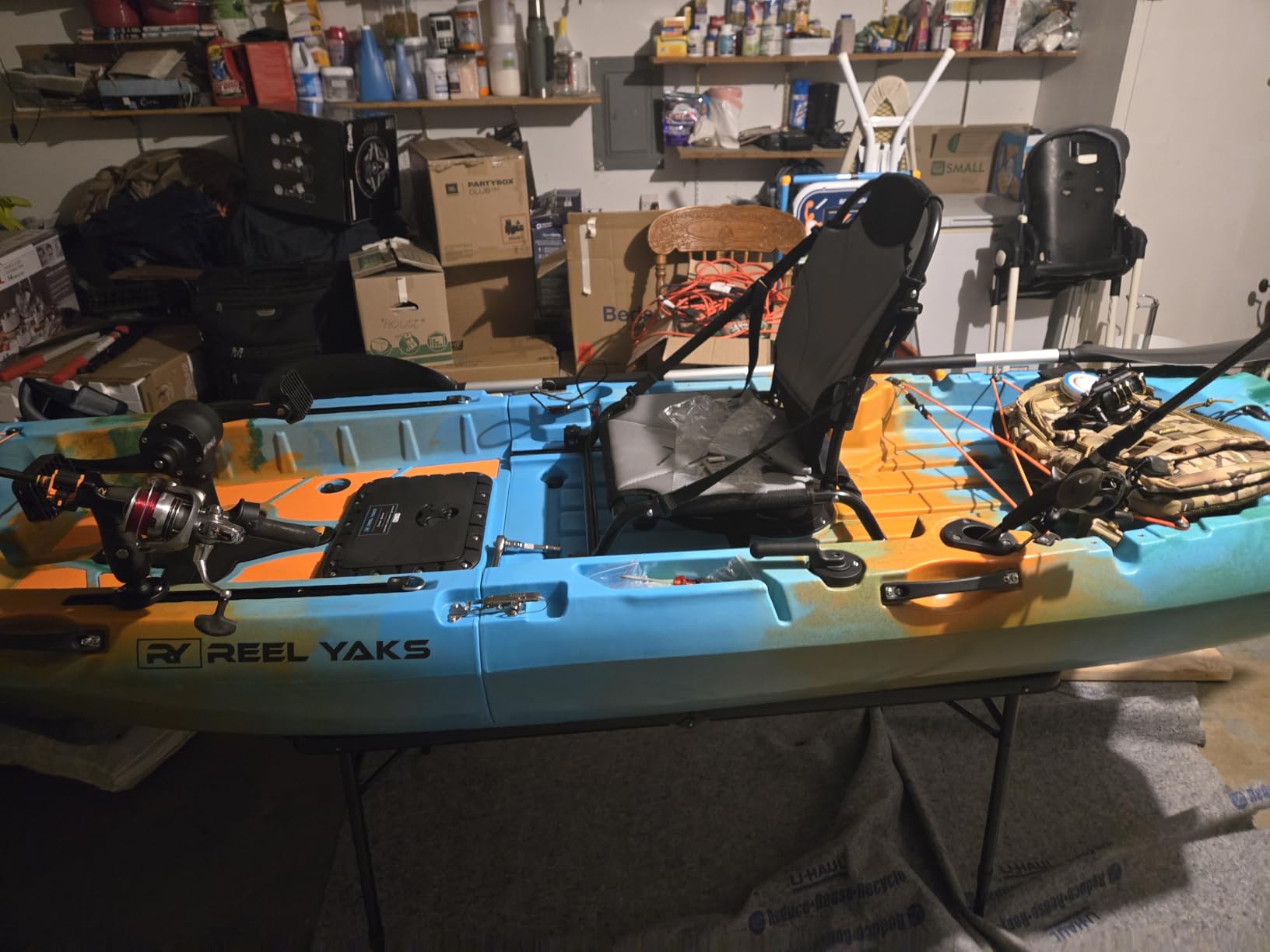Reel Yaks Radar Modular Fishing Kayak, 10ft, 430 lbs Capacity | Sunrise, Pedal Kayaks for Adults & Youth, Sit on Top, Lightweight, Portable, Fits in Trunks & Closets, Gear Storage customer photo 1