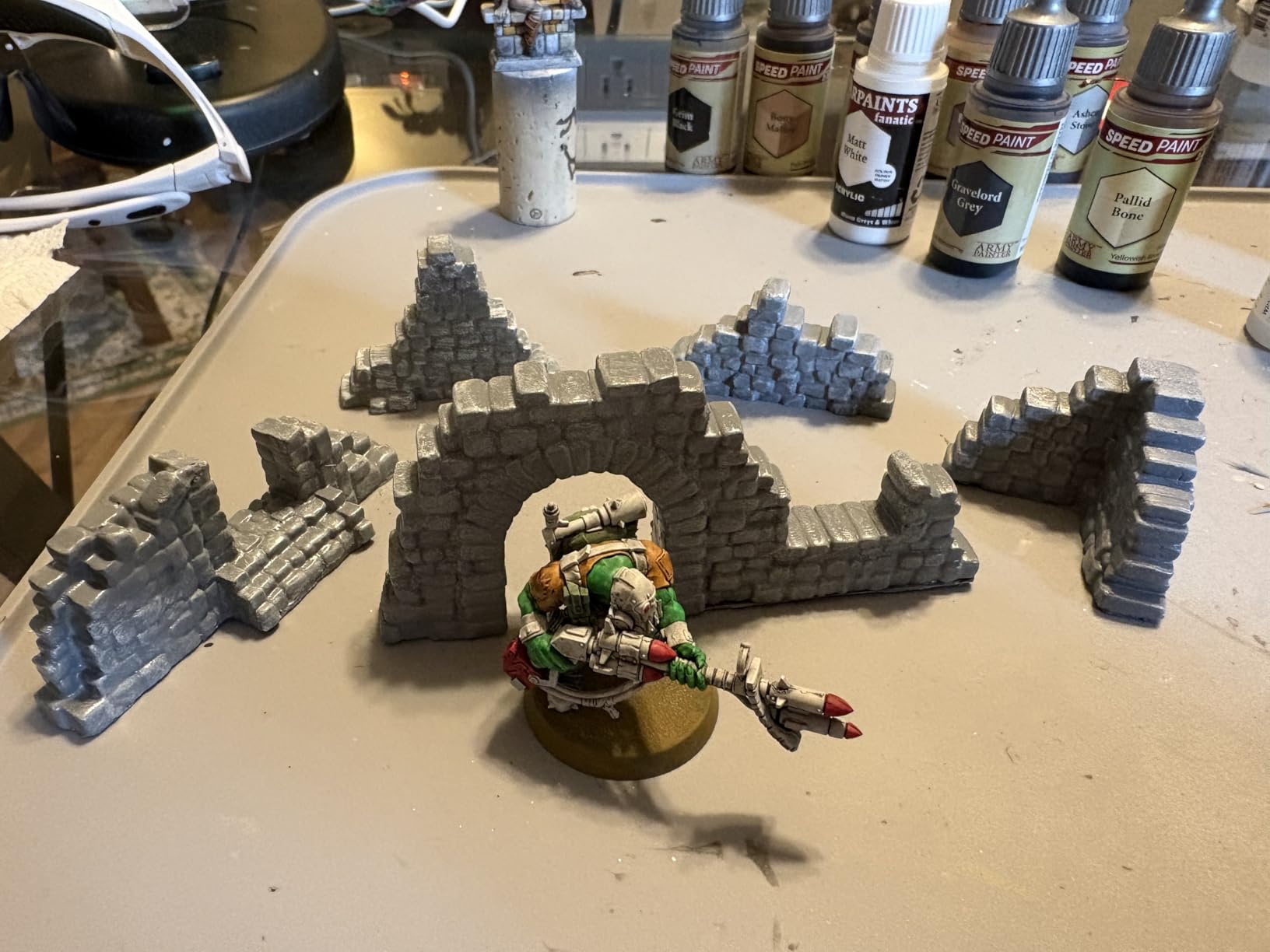 Warmtree Ruined Stone Walls Set, Terrain Scenery Diorama Supplies | Tabletop Terrain Scenery for Tabletop 28mm Miniatures Wargame customer photo 2
