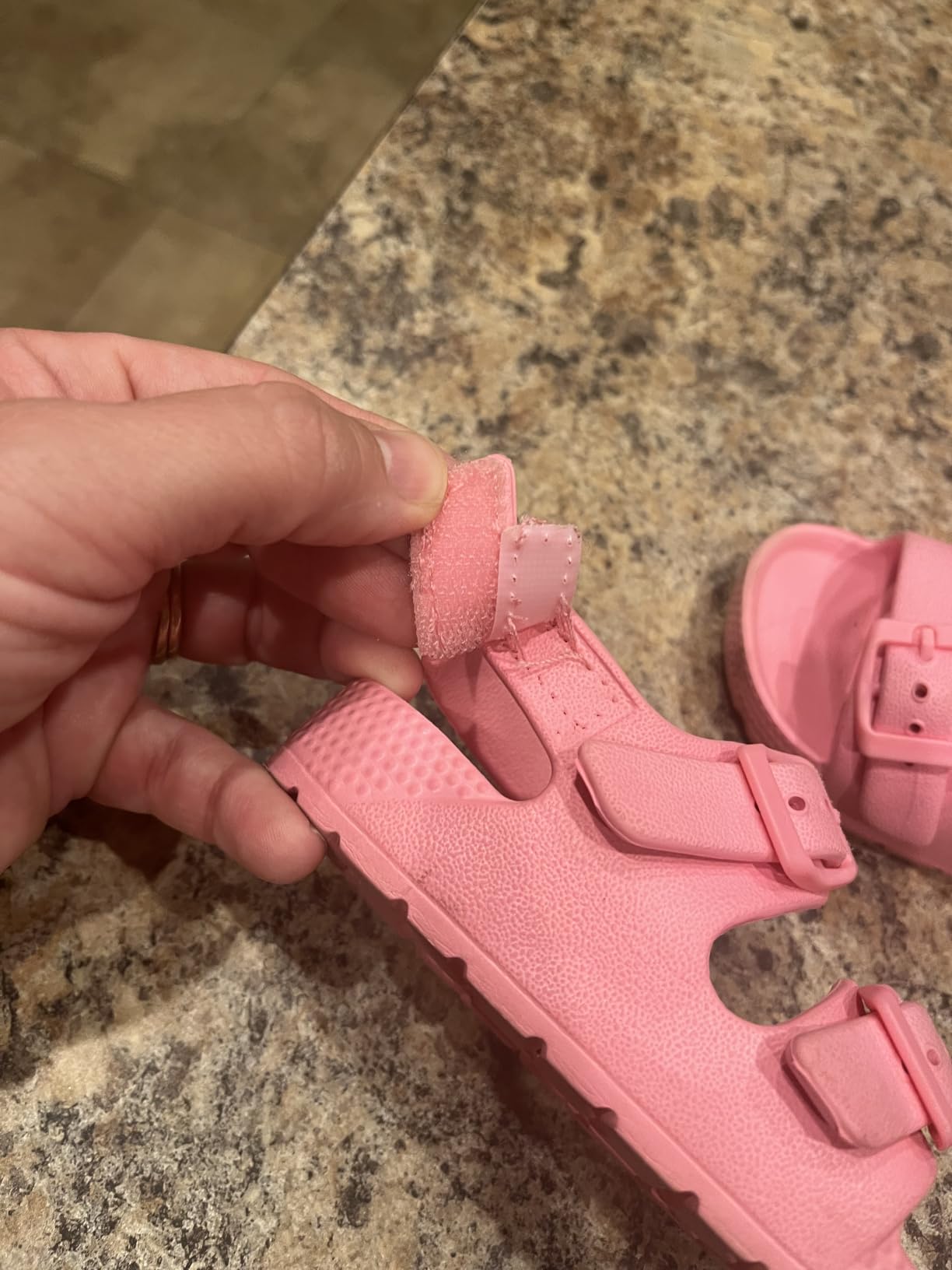 ChayChax Toddler Boys Girls Double Buckle Sandals Children's Adjustable Back Strap Water Sandal customer photo 1