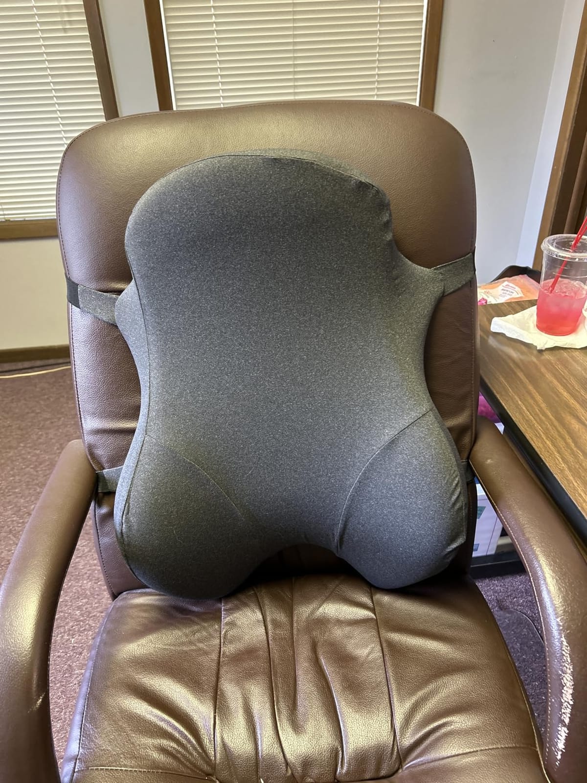 Teemour High Back Support Pillow for Office Chair, Fully Support Back Cushion - Memory Foam Lumbar Support Pillow for Office Chair, Desk, Gaming Chair, Promotes Posture Pain Relief Adjustable Straps customer photo 2