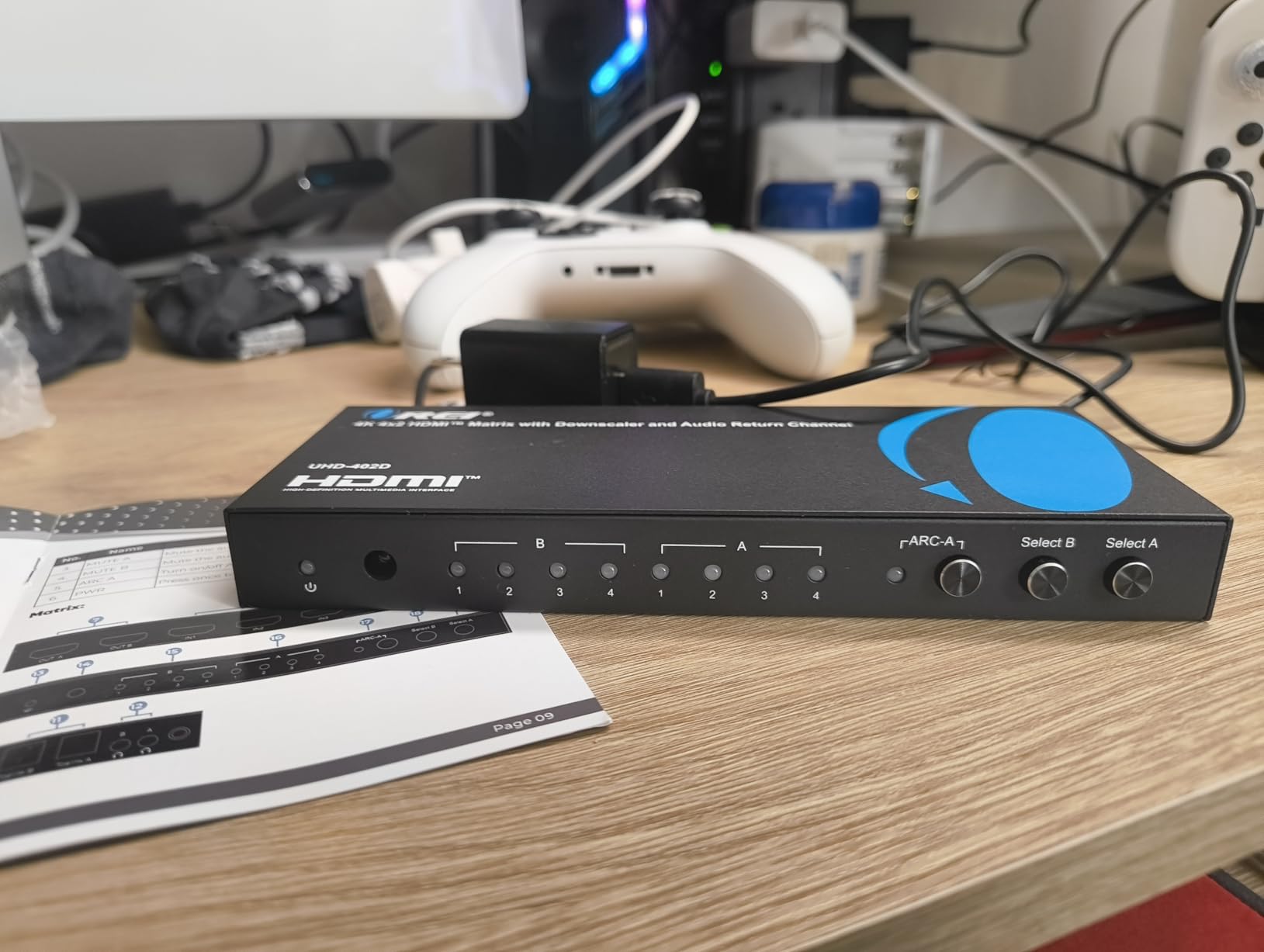 OREI 4K HDMI Matrix Switch 4x2, 18G UltraHD Switcher with ARC, Supports 4K @ 60Hz & 1080P, IR Remote Control - Full Matrix Selection customer photo 2