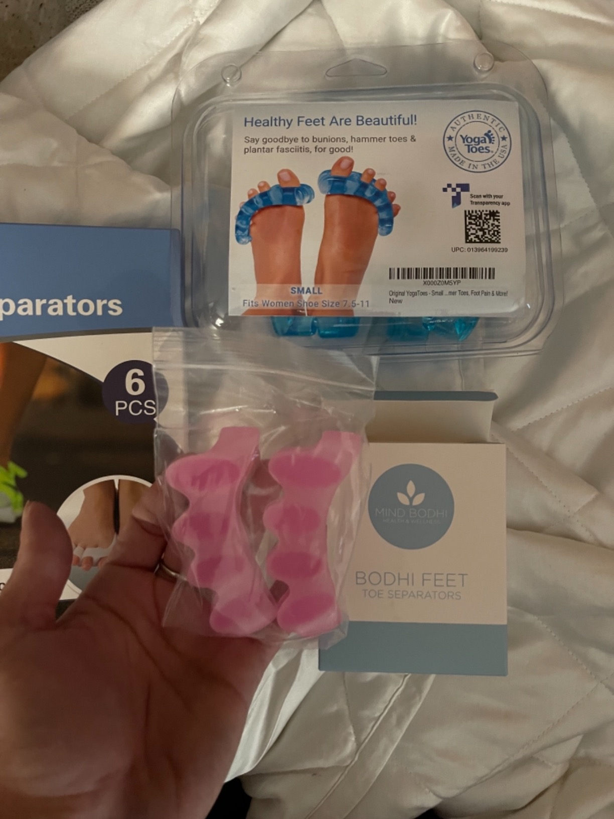 Mind Bodhi Toe Separators/Toe Spacers - Men & Women - Regular Size - Clear customer photo 1