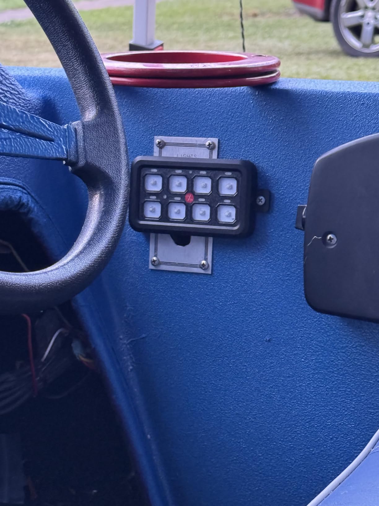 DaierTek 8 Gang Switch Panel RGB LED Lighted Multi-Function Switch Pod Toggle Momentary Pulsed Touch Control Switch Panel Dimmable for Car ATV UTV Boat Marine customer photo 1