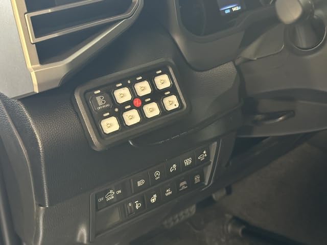 DaierTek 8 Gang Switch Panel RGB LED Lighted Multi-Function Switch Pod Toggle Momentary Pulsed Touch Control Switch Panel Dimmable for Car ATV UTV Boat Marine customer photo 2