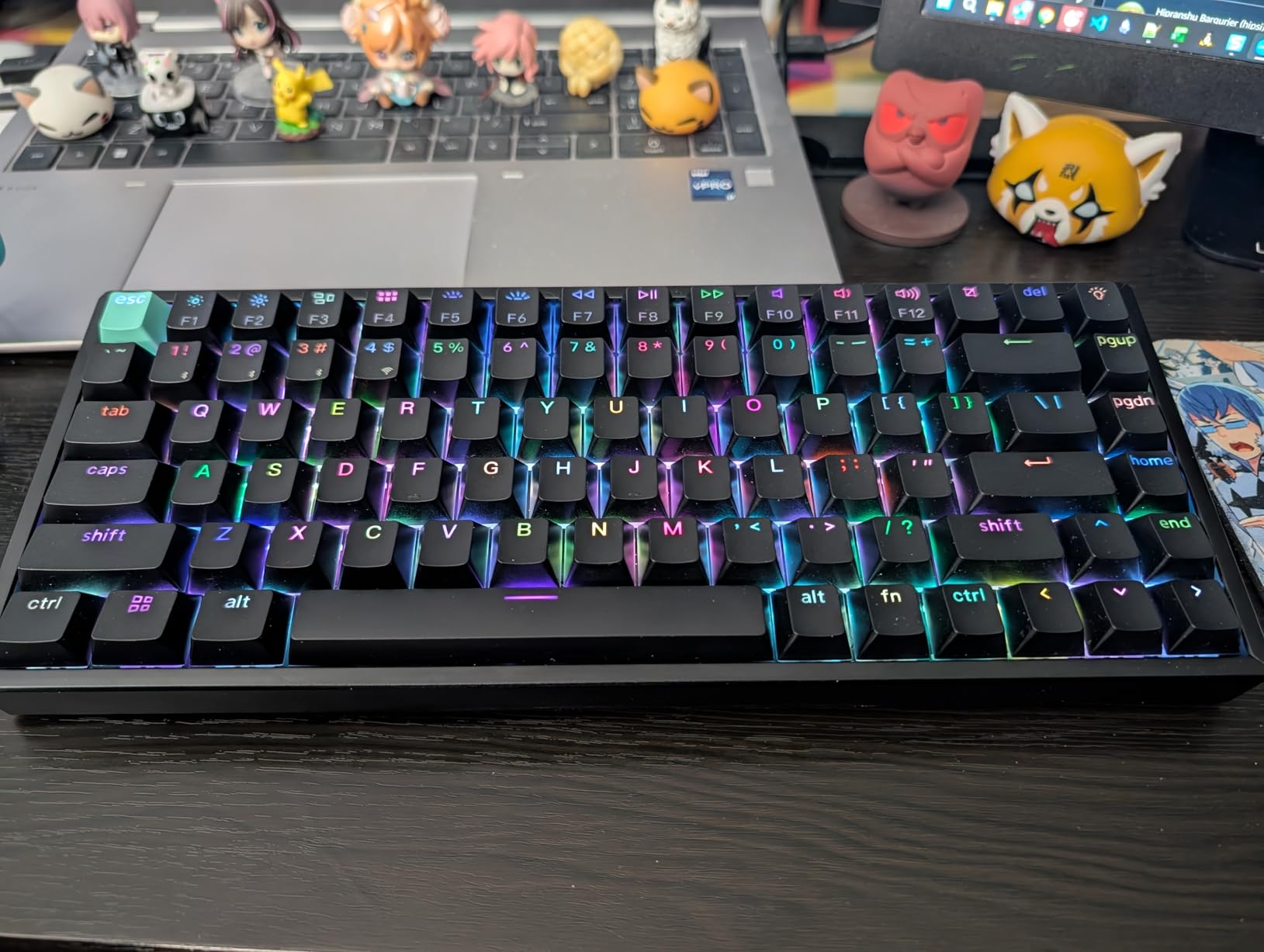 Keychron K2 HE Rapid Trigger Wireless Magnetic Custom Keyboard | Hall Effect Gateron Double-Rail Magnetic Switch, QMK 2.4 GHz Bluetooth 5.2 RGB Compatible with Mac Windows Linux - Aluminum customer photo 1