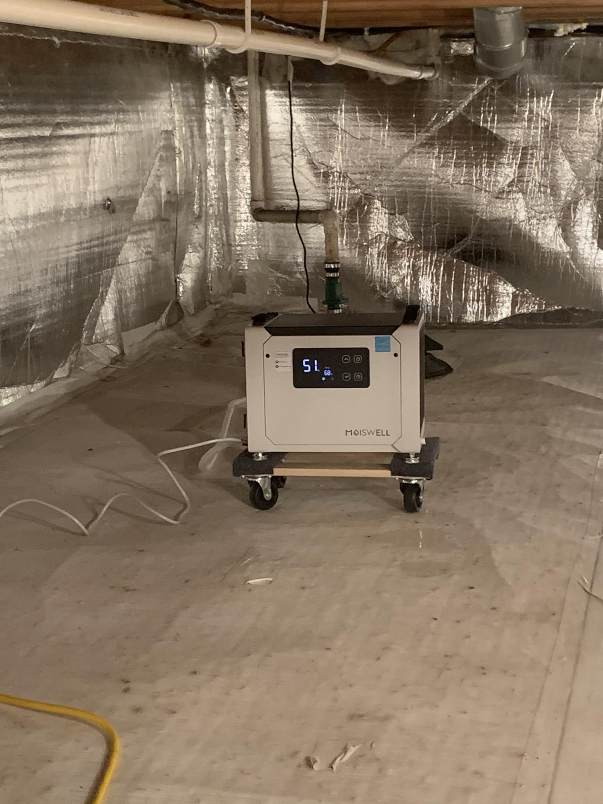 70 Pints Commercial Dehumidifier with Drain Hose, Compact Crawl Space Dehumidifiers for Basement and Home, Energy Star Certified, Automatic Defrost | MOISWELL Defender ME-7 customer photo 1
