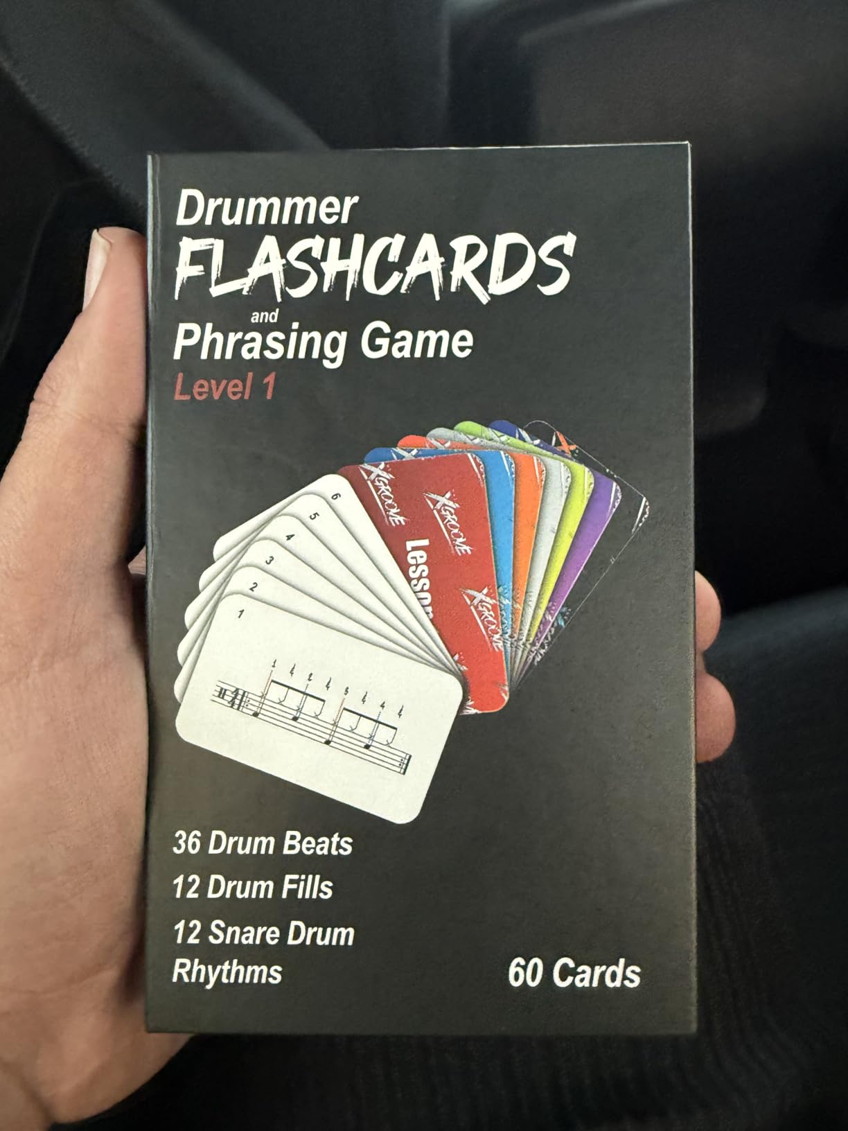 Drummer Flashcard & Video System Level 1 - Learn Drum Beats, Fills & Stick Control Faster Than a Book | 60 Color-Coded Cards + Video Demonstrations + Audio Loops | Beginner to Intermediate customer photo 1