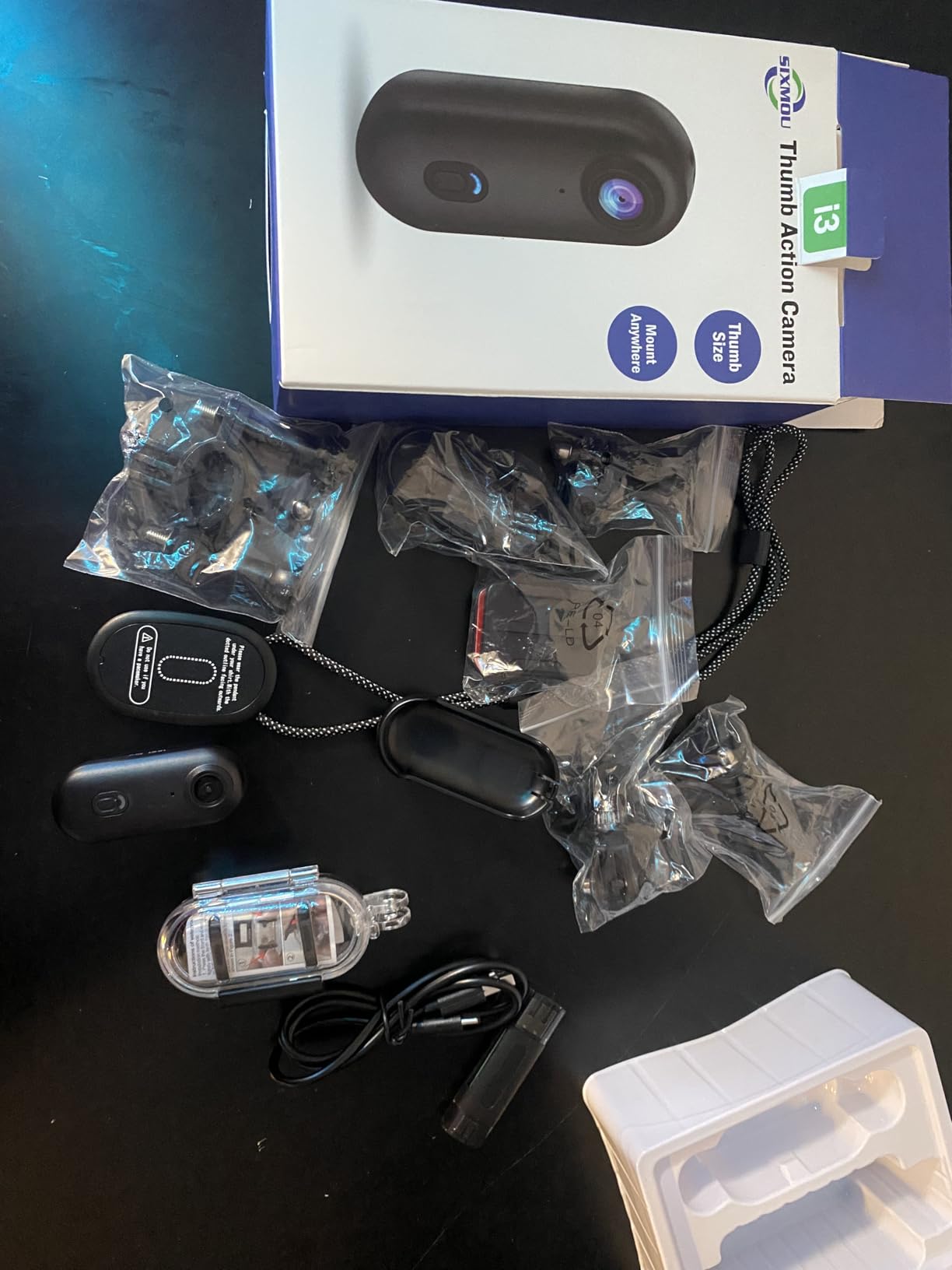 i3 4K Thumb Action Camera, Tiny Size, Mount Anywhere, Small Body Camera | with 64G Card, Spring Clip, Portable Vlogging, Hands-Free POV Recording, Helmet Cam for Cycling, Motorcycle customer photo 2