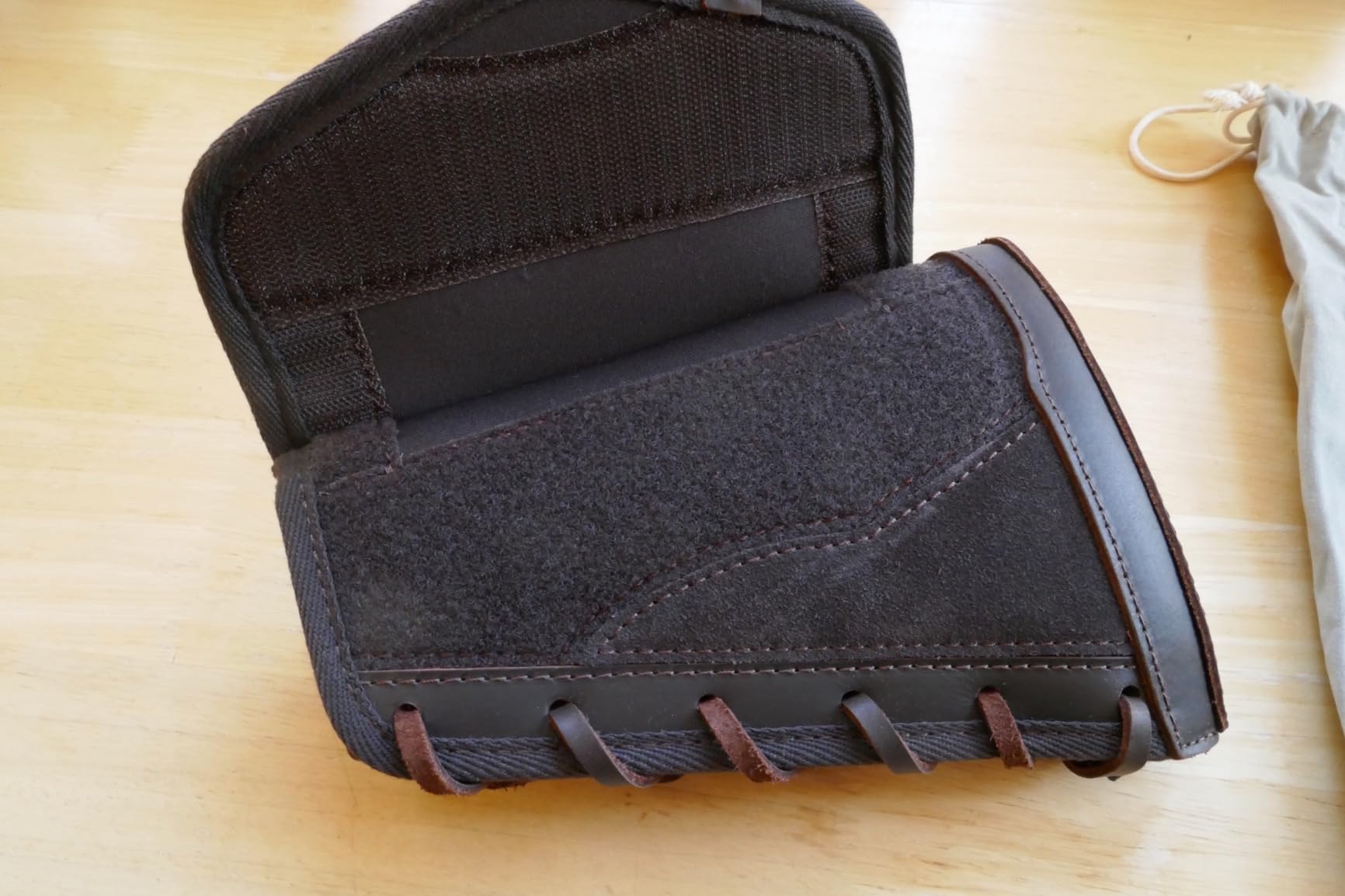 WAYNE'S DOG Leather Buttstock Cheek Riser Pad with Rifle Shell Holder, Fit Righty or Lefty Hand Shooter customer photo 2