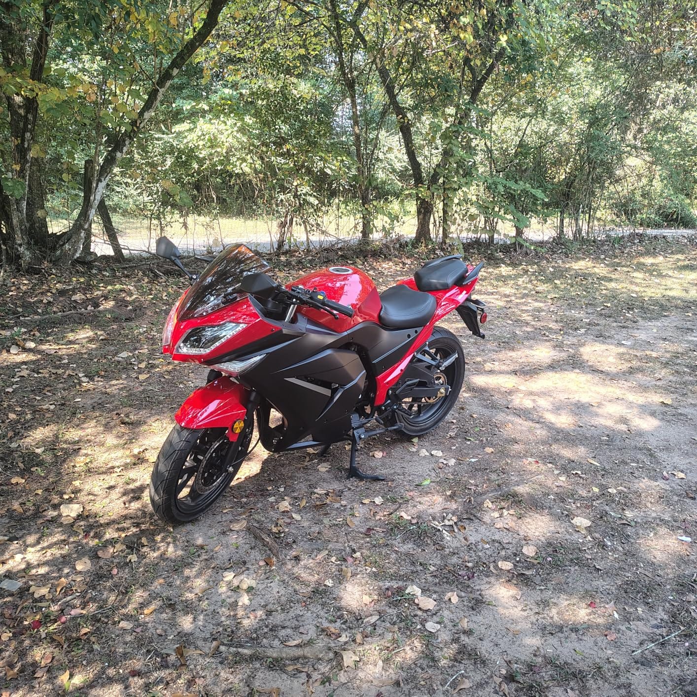 HHH 125cc Motorcycle with Manual Transmission Gas Street Bike by Boom BD125-11 for Adult Youth 125cc Scooter LED Lights and 17 inches Wheels (Red) customer photo 2