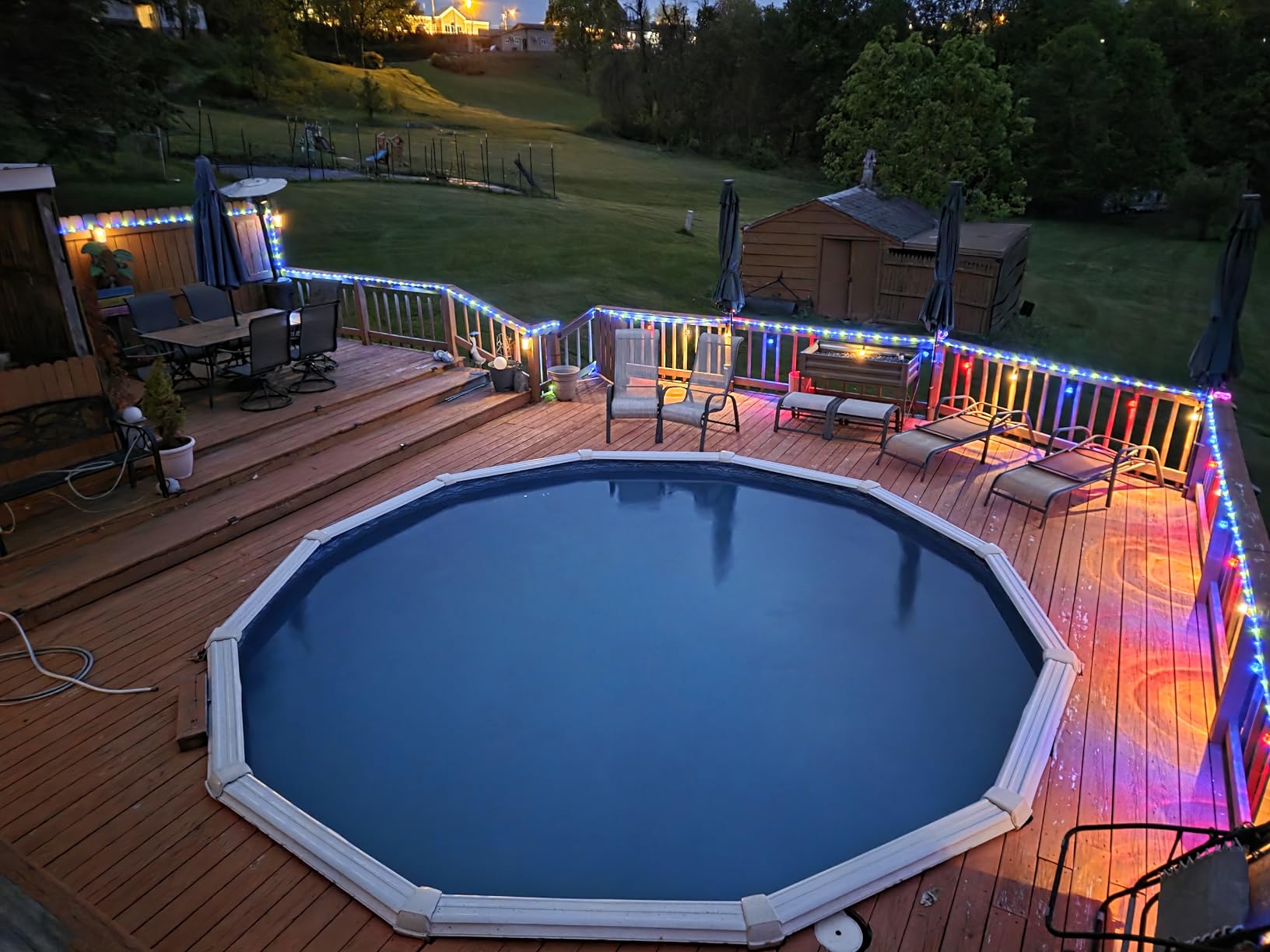 100Ft 720 LED Rope Lights Outdoor Waterproof with Remote, 8 Modes and 4 Brightness Rope Lights for Outside, Garden, Patio, Pool, Bedroom, Party, Indoor Outdoor Decoration (Cool White) customer photo 1