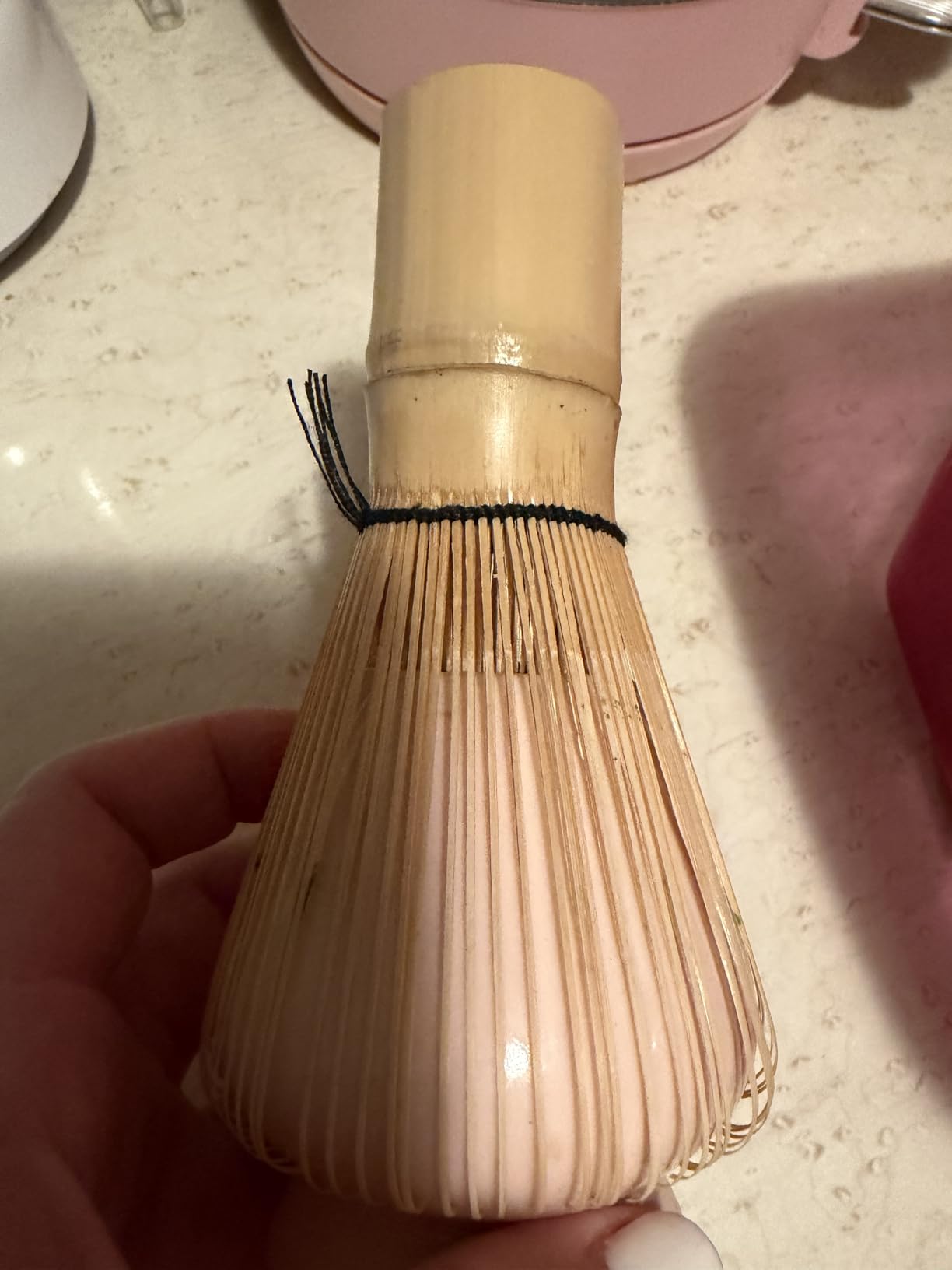 Matcha Whisk - Bamboo Whisk for Matcha Powder, Handcrafted Organic Traditional Japanese Chasen, 100-Prong Matcha Stirrer Wisk Mixer Brush for Authentic Tea Preparation customer photo 1