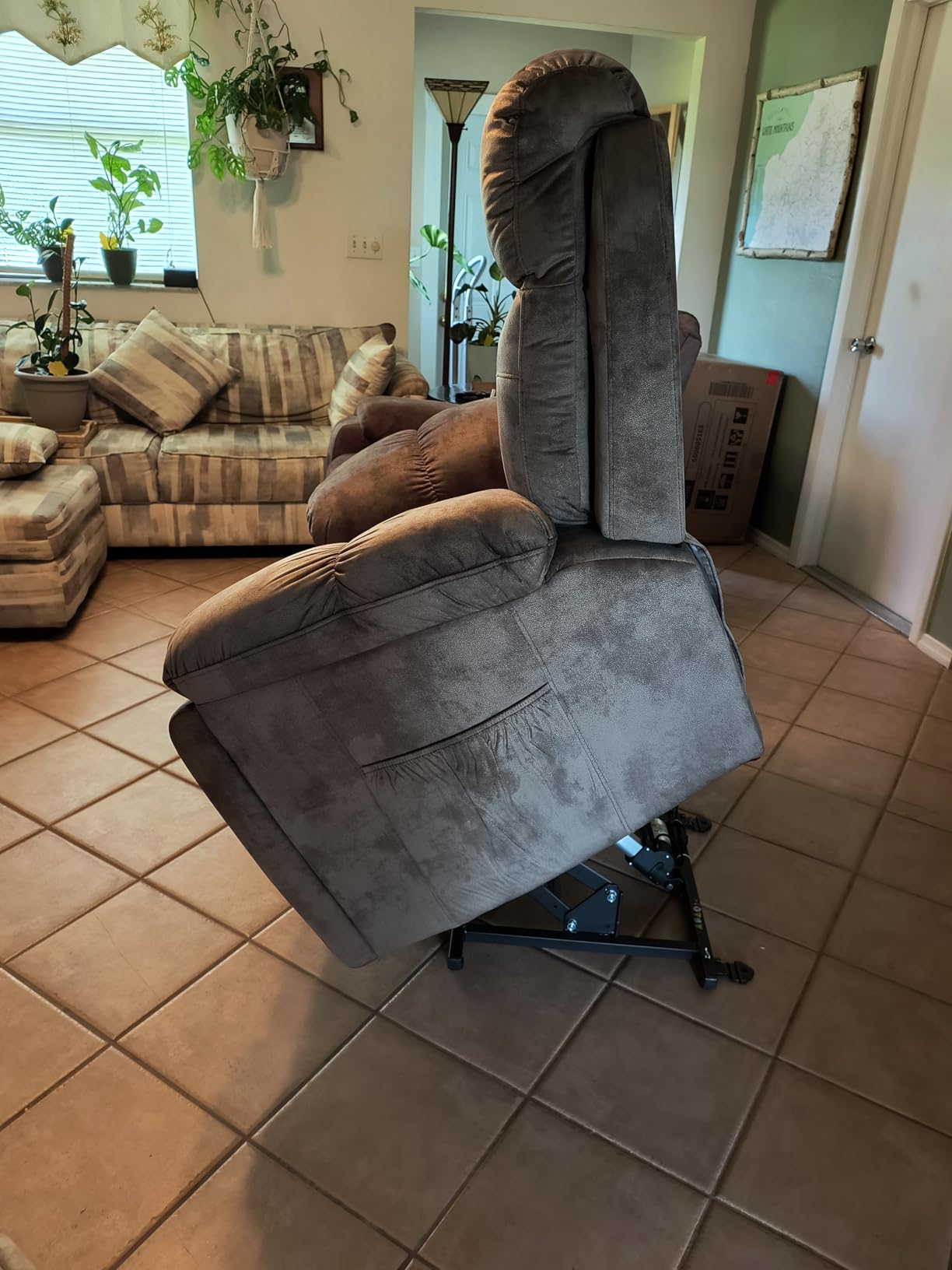 CANMOV Power Lift Recliner Chair with Massage & Heat for Big & Tall, Grey | Easy Assembly Overstuffed Wide Lift Chair with 5 Massage Modes and 8 Points Massage 2 Cup Holders Side Pocket and USB Port customer photo 2