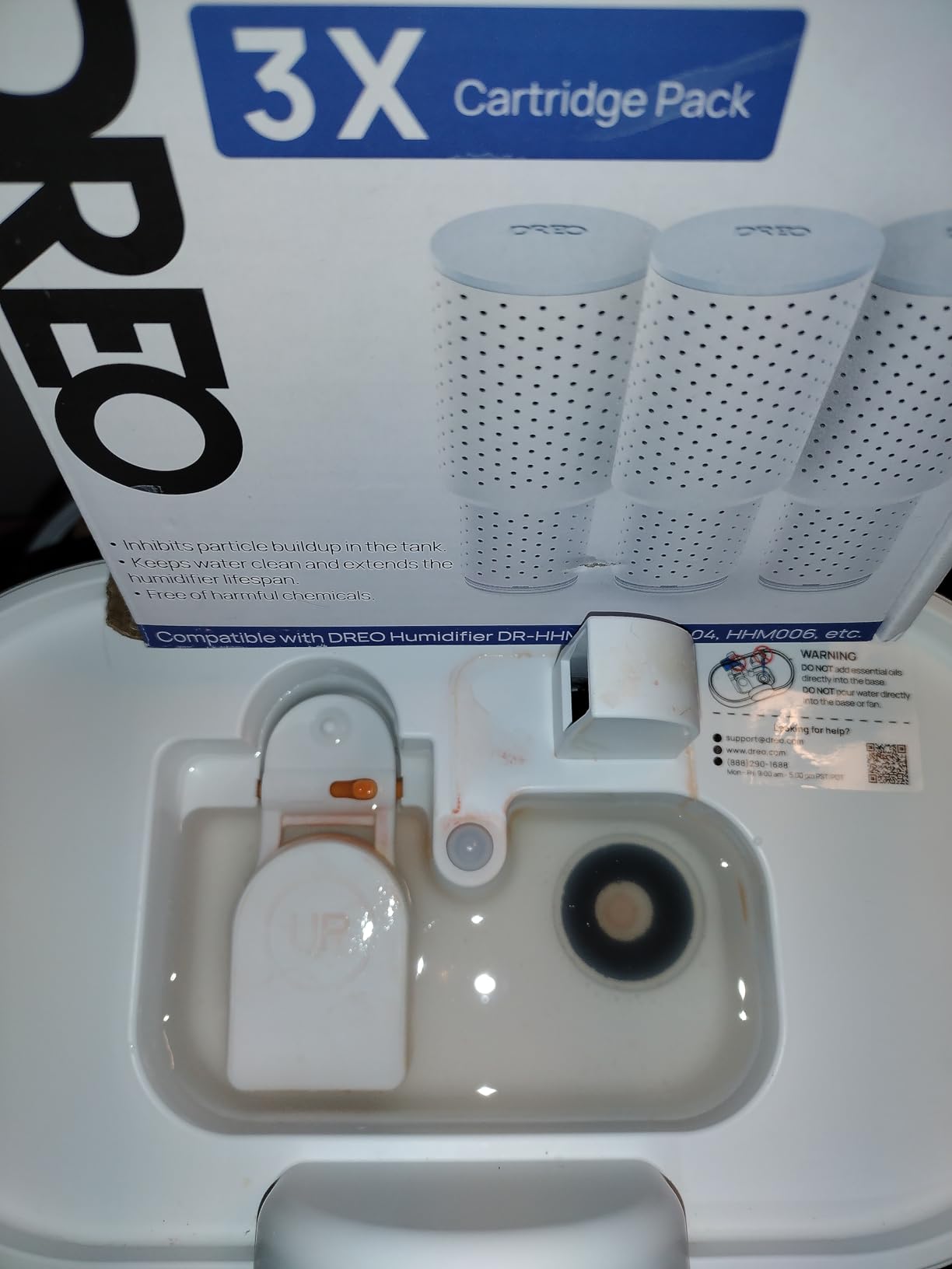DREO 3L Smart Humidifiers for Bedroom, 30H Runtime, 26 dB Quiet, Top Fill | Easy to Clean, Precise Humidity Control, Night light, Cool Mist Humidifier for Large Room, Baby, Work With APP/Voice/Alexa customer photo 1