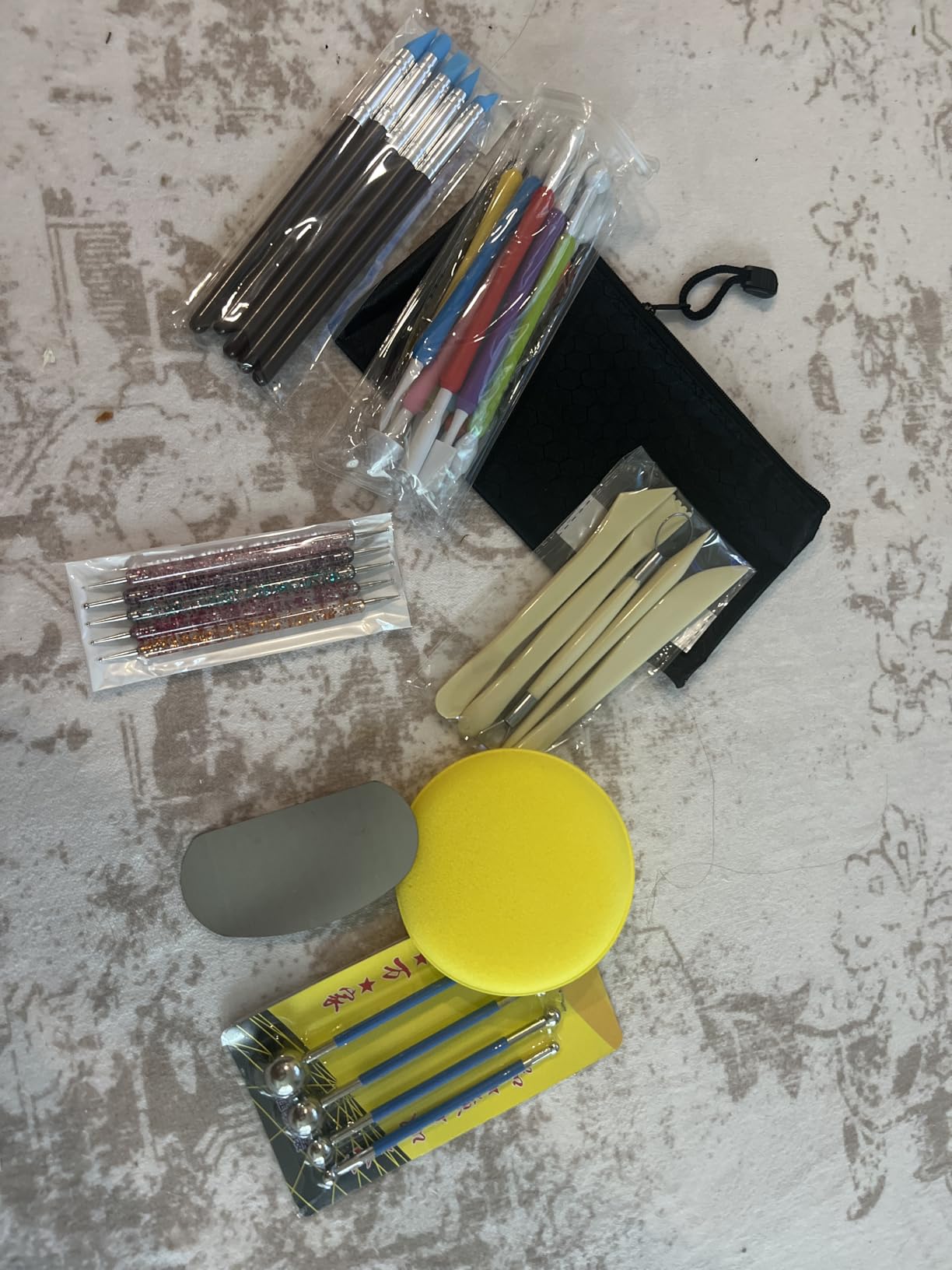Langqun 31pcs Clay Tools, Pottery Tools Kit, Air Dry Clay Tools, Polymer Clay Dotting Tools, Ceramic Supplies for Kids and Adults, Sculpting, Modeling, Shaping customer photo 2