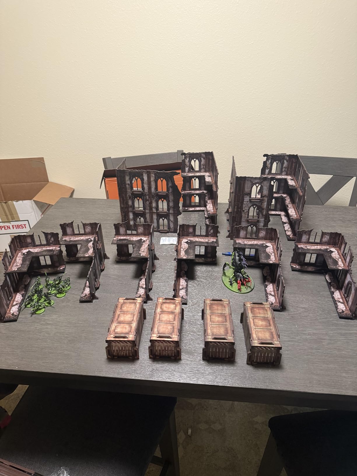 14PCS Terrain Set for WH40K WTC Tournament and 28mm/32mm Miniatures, 40K Terrain Battlezone Creation Kit, Ashfall Citadel customer photo 1