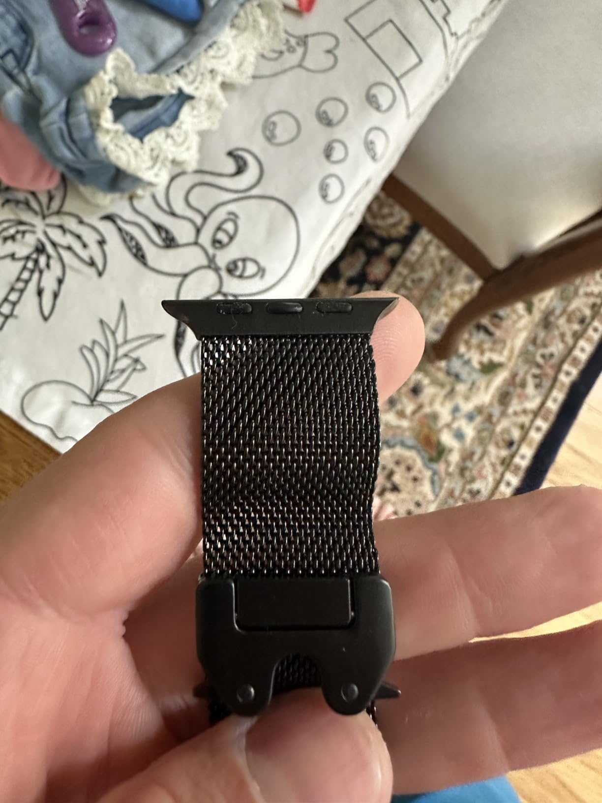 Apple Watch Band - Milanese Loop (49mm) - Natural - Large customer photo 1