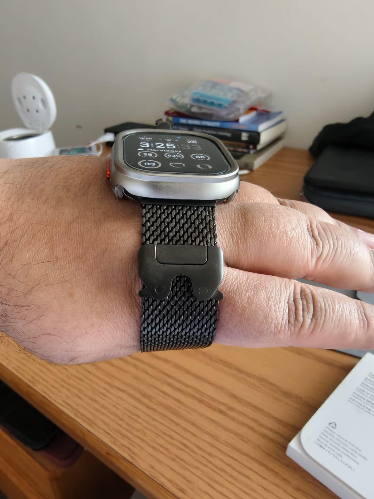 Apple Watch Band - Milanese Loop (49mm) - Natural - Large customer photo 2
