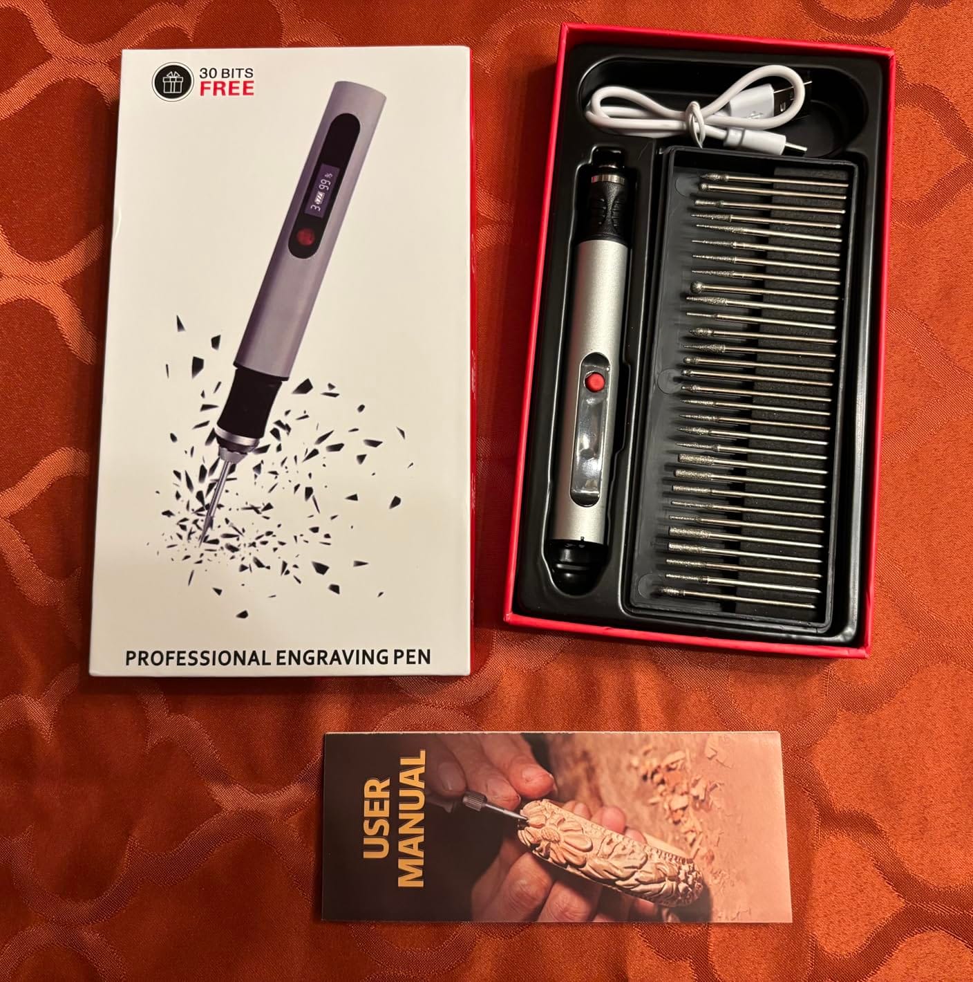 Resparked Customizer Engraving Pen Ultimate Cordless Portable Tool for Artists & DIYers - Engrave 50+ Surfaces - Beginner Friendly - Rechargeable - Free 30 Bits & Mastery Guide customer photo 1