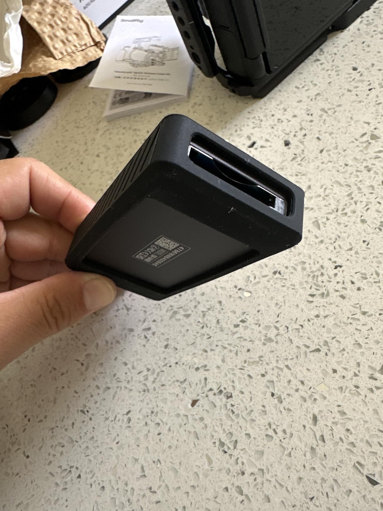 SABRENT USB4 CFexpress Type B Card Reader, 40Gbps (CR-U4XB) | 40Gbps; aluminum; detachable USB-C cable; OTG; for cameras, laptops, cages customer photo 2