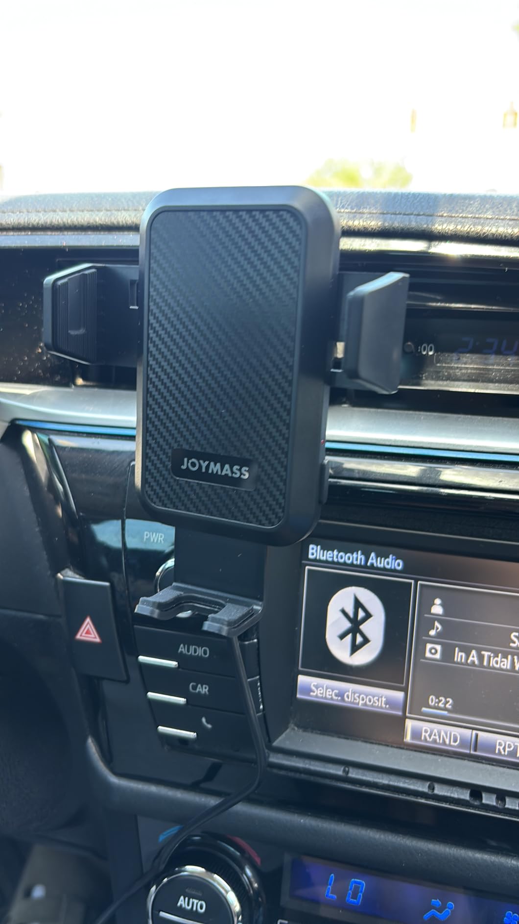 JOYMASS Wireless Car Charger, Phone Holders for Your Car, 15W Auto Clamping Phone Mount Car Accessories for iPhone 16 15 14 13 12 Mini Pro Max 11 XR XS, Samsung Galaxy S24 Ultra S23 S22+ Note 20, etc customer photo 1