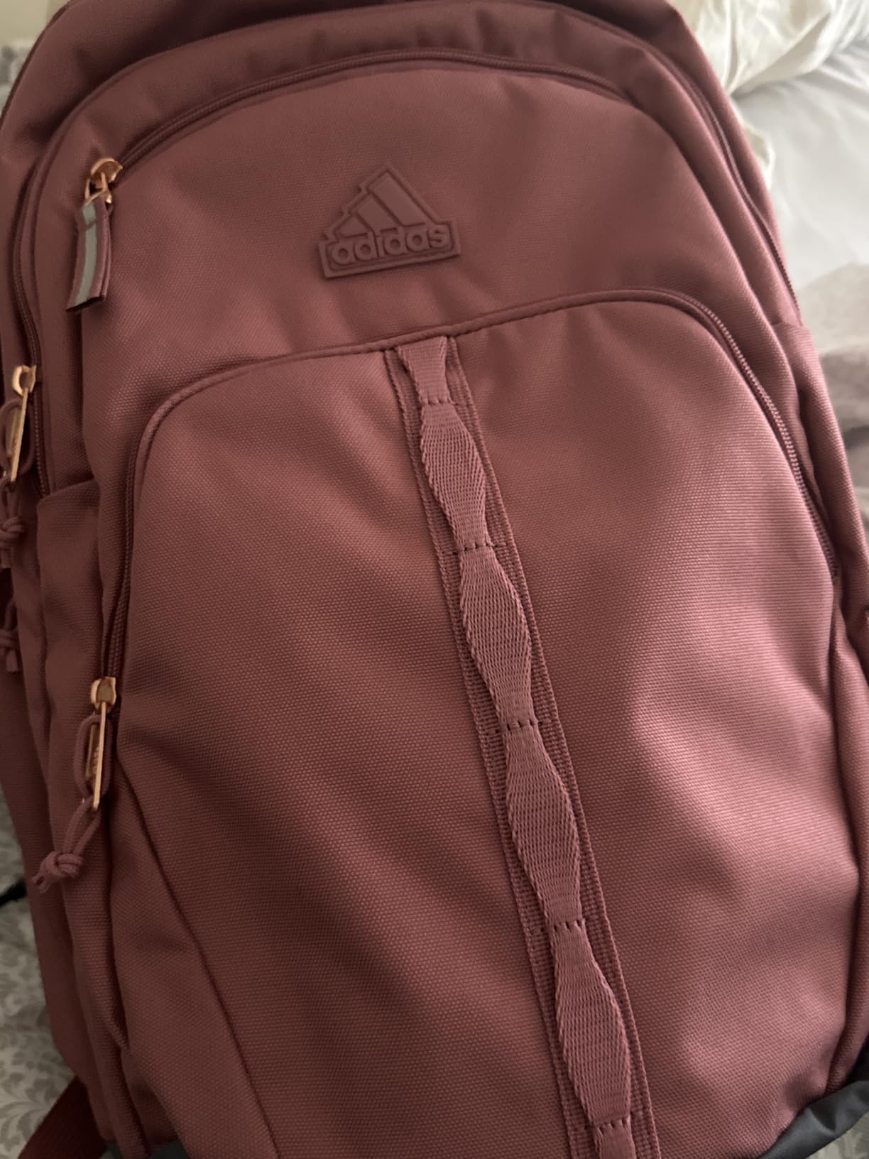 adidas Prime School Backpack 37L | Padded 17-In. Laptop Sleeve, Water-Bottle Pockets, LoadSpring Carry, Rolls With Your Suitcase customer photo 2