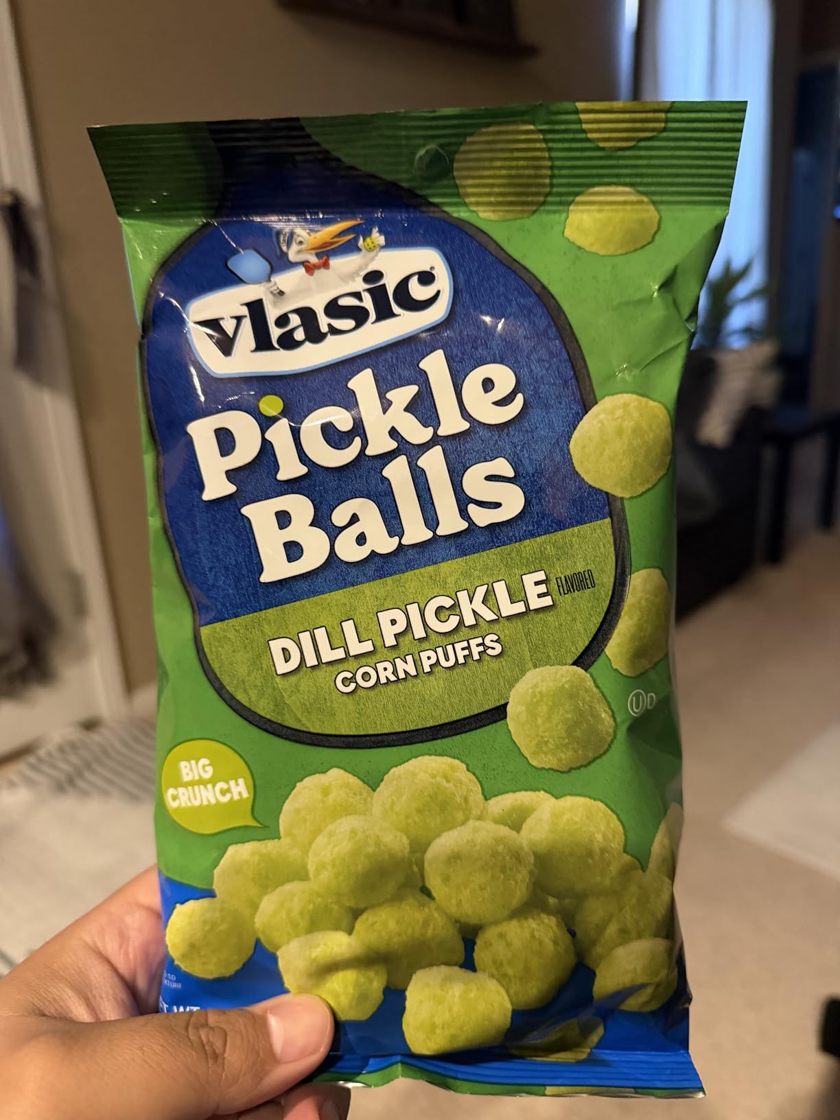 Vlasic Pickle Balls, Dill Pickle Corn Puffs, Pickleball Gifts, 2 oz. | Vlasic Dill Pickle flavored corn puffs; gluten-free; perfect for lunchboxes & game day; a fun gift for pickle lovers customer photo 2