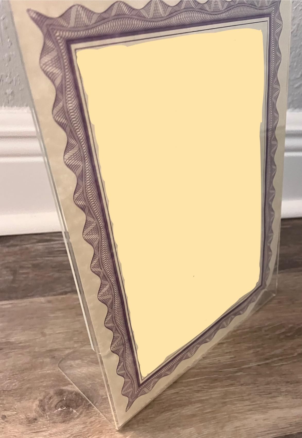 Acrylic Sign Holder 8.5x11 Inches, L-Shape Flyer Holder Stand customer photo 1