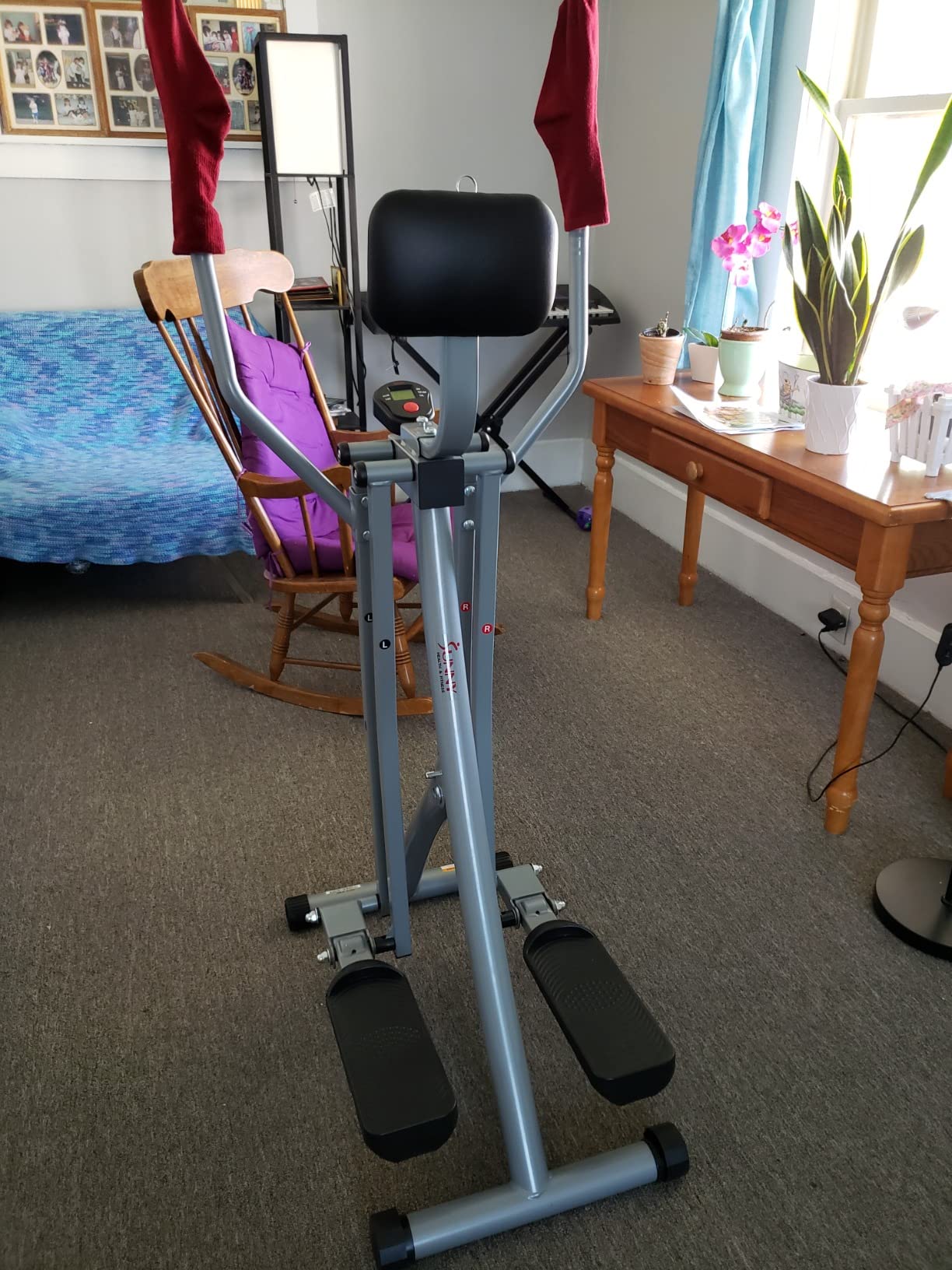 Sunny Health & Fitness Smart Air Walk Elliptical Glider Sprinter Trainer customer photo 1