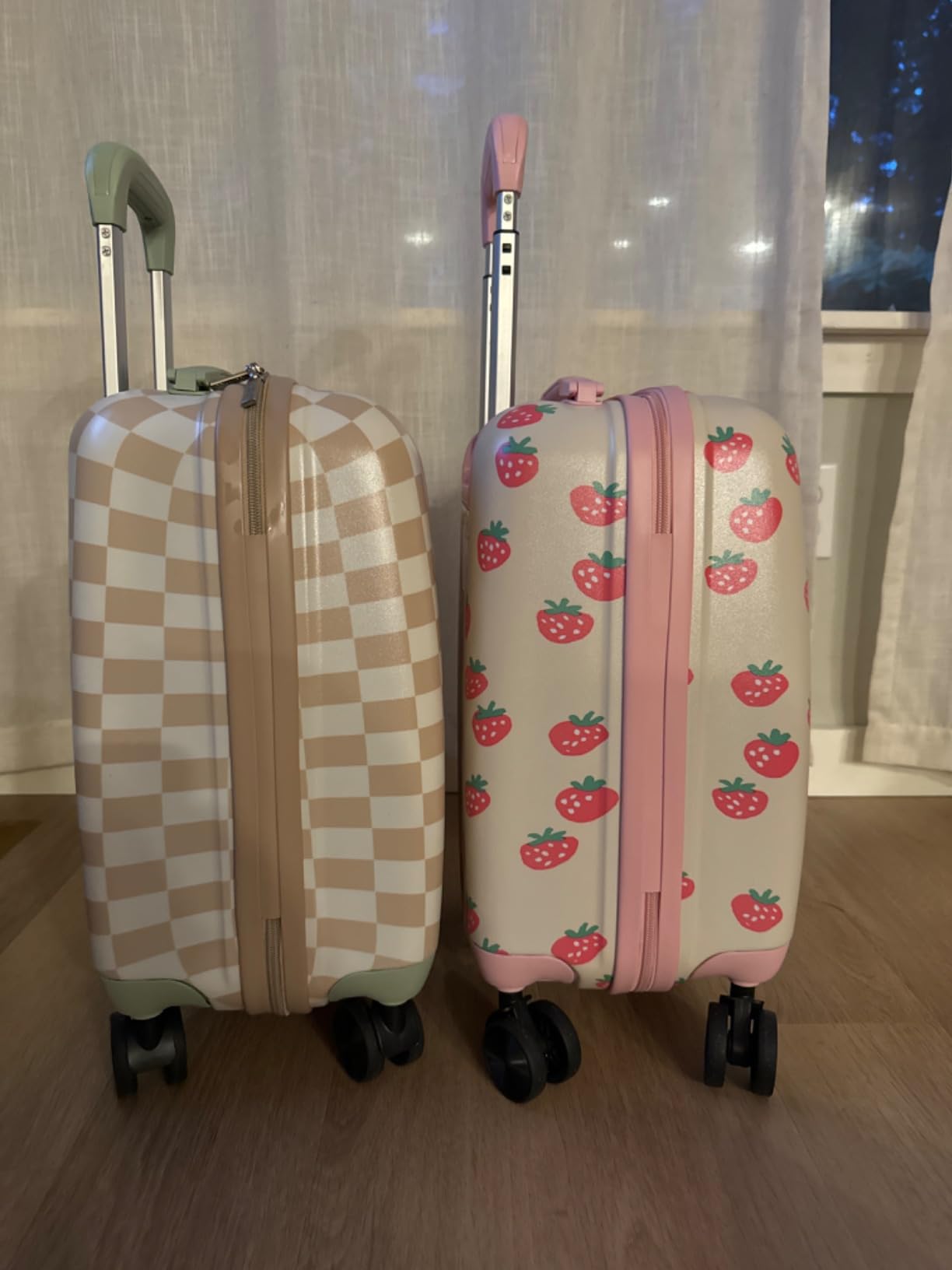 Itzy Ritzy Toddler Suitcase w/Wheels, Hard Shell Kids Luggage (Strawberry) customer photo 1