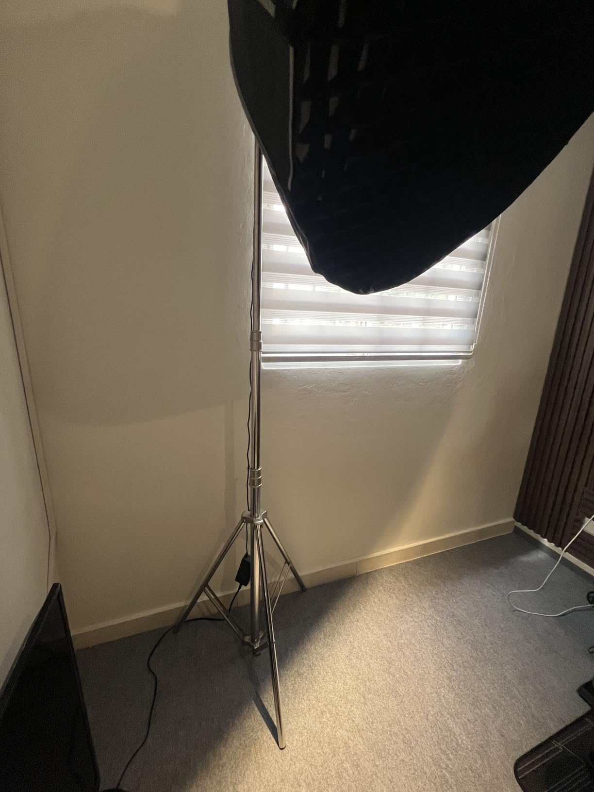 9.2 FT Stainless Steel Photography Stand, Heavy Duty Tripod With 1/4