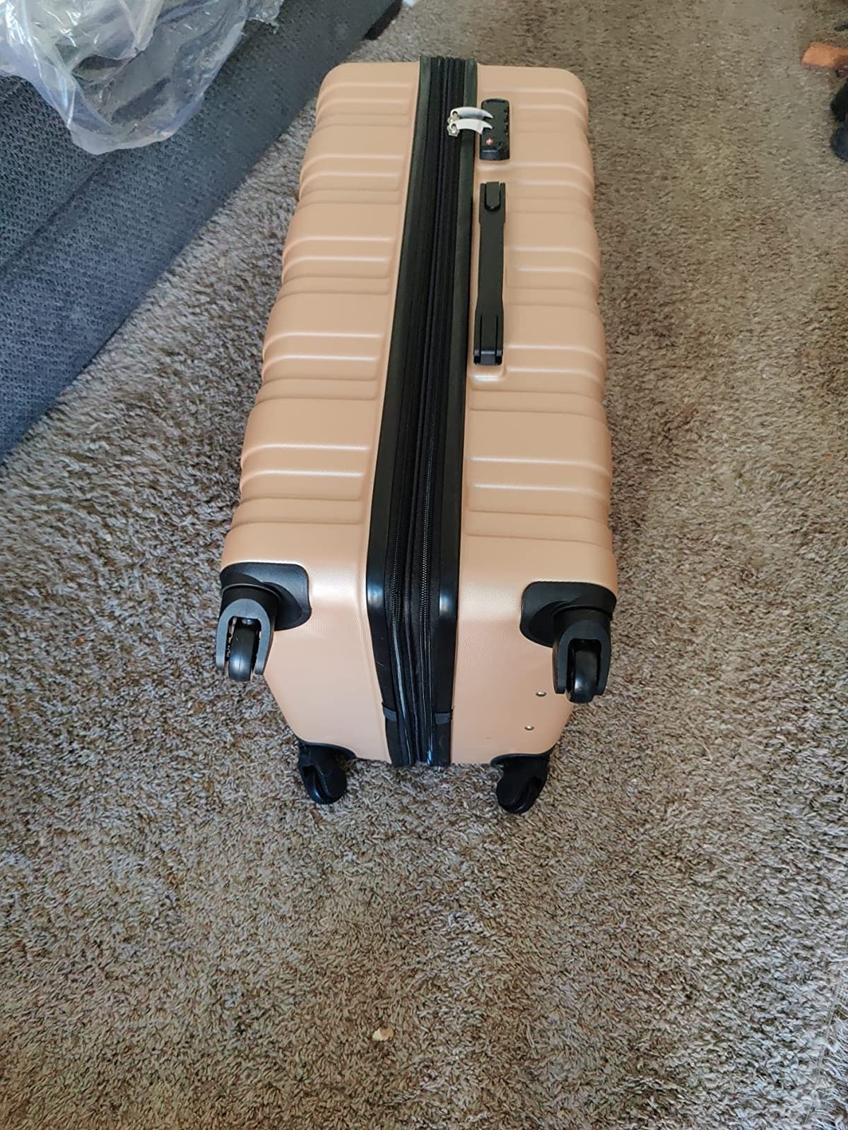 Merax Softside Luggage Set 3 Piece Suitcase with Duffel Bag Spinner Wheels customer photo 1
