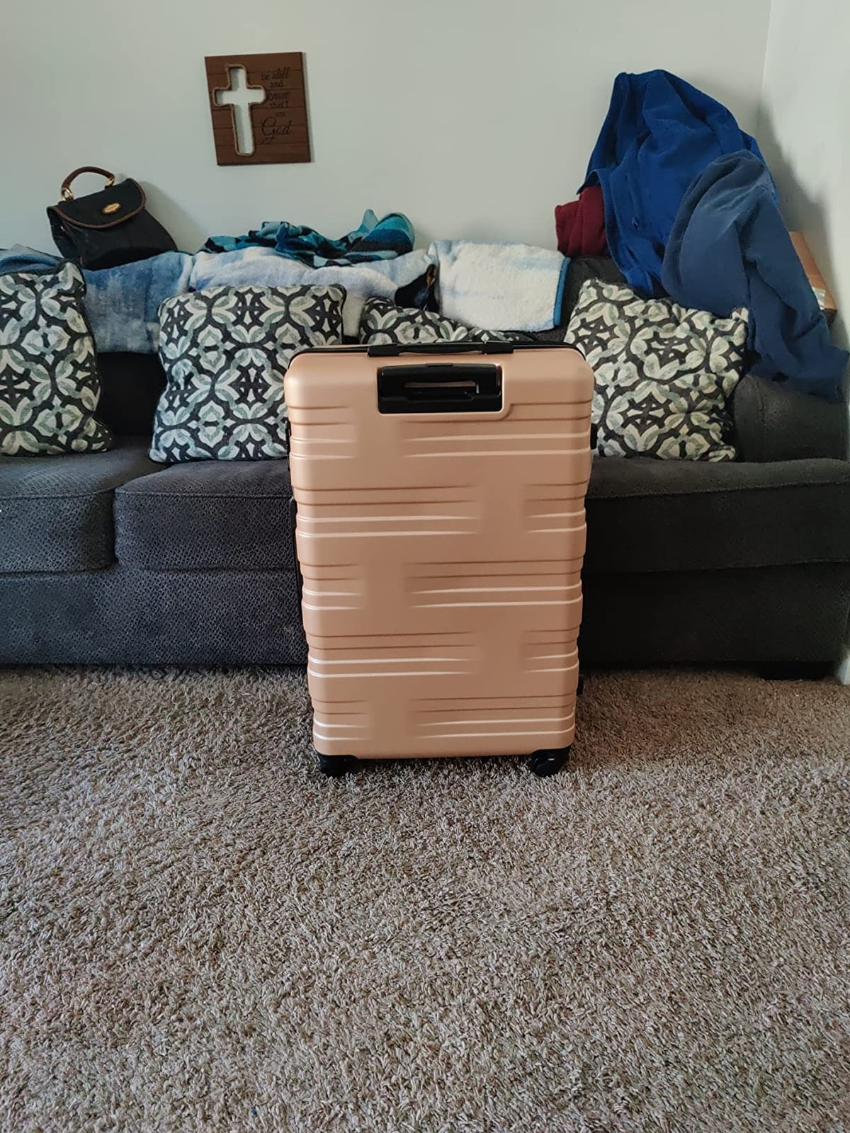 Merax Softside Luggage Set 3 Piece Suitcase with Duffel Bag Spinner Wheels customer photo 2