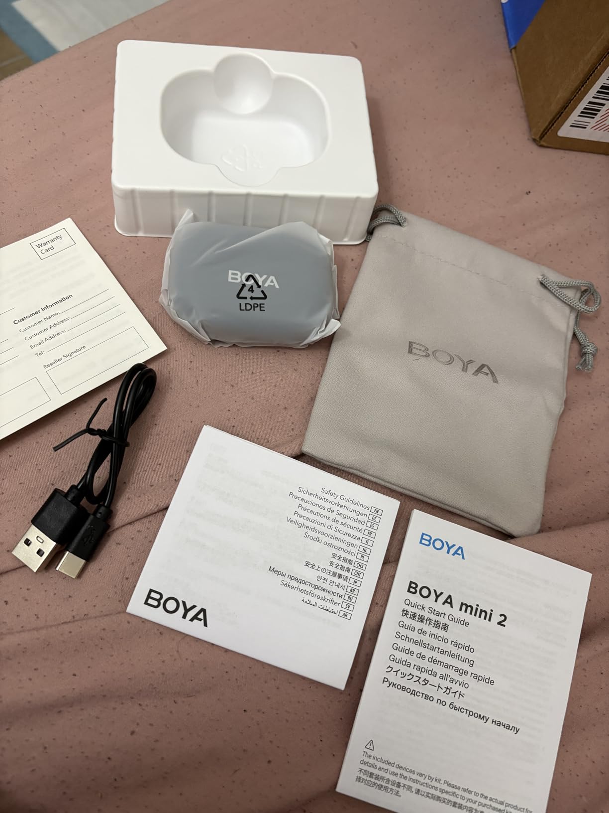 BOYA mini 2 Wireless Lavalier Microphone for iPhone 15/16/17 & Android | AI Noise Cancellation, App Control, 30H Battery Life with Charging Case for Vlogging Interviews and Content Creation customer photo 1