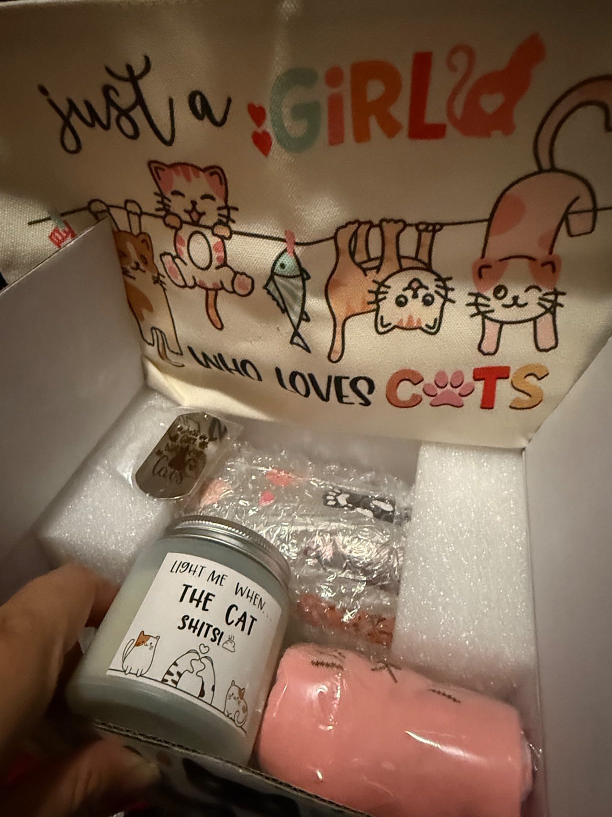 Cat Lover Gifts for Women, Gifts for Cat Lovers, Cats Themed Gift Set of 7 customer photo 2