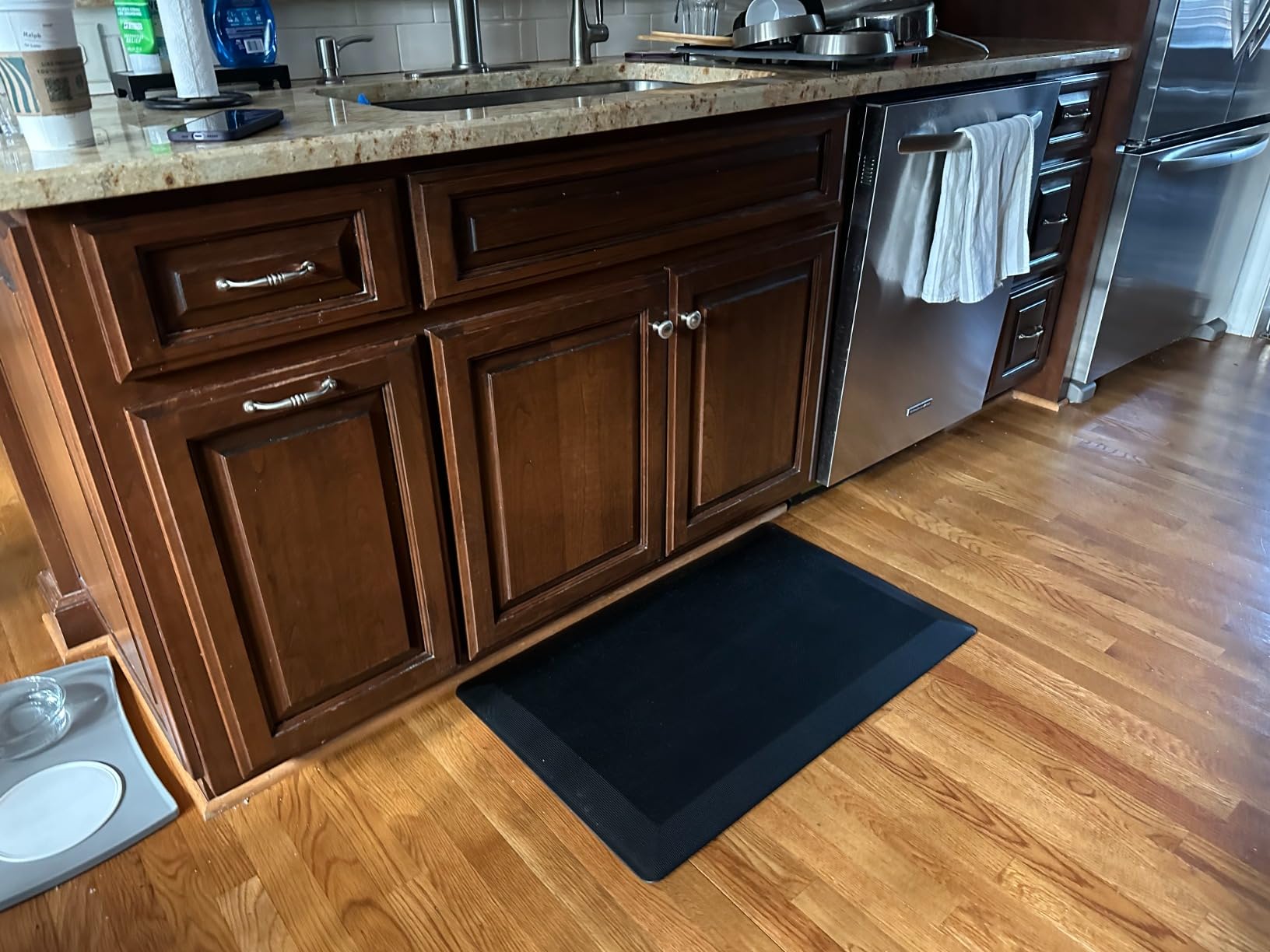 Tyrot Extra Thick Anti Fatigue Mat for Kitchen Floor, 20x32, Black | 9/10 Inch Thick, Cushioned Standing Desk Mat, Memory Foam Ergonomic, Non-Slip Comfort Waterproof Rug for Office, Sink, Garage customer photo 1