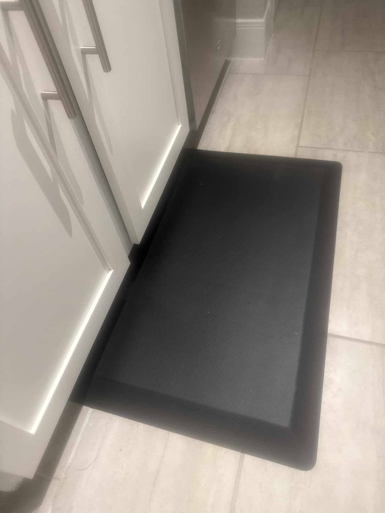 Tyrot Extra Thick Anti Fatigue Mat for Kitchen Floor, 20x32, Black | 9/10 Inch Thick, Cushioned Standing Desk Mat, Memory Foam Ergonomic, Non-Slip Comfort Waterproof Rug for Office, Sink, Garage customer photo 2