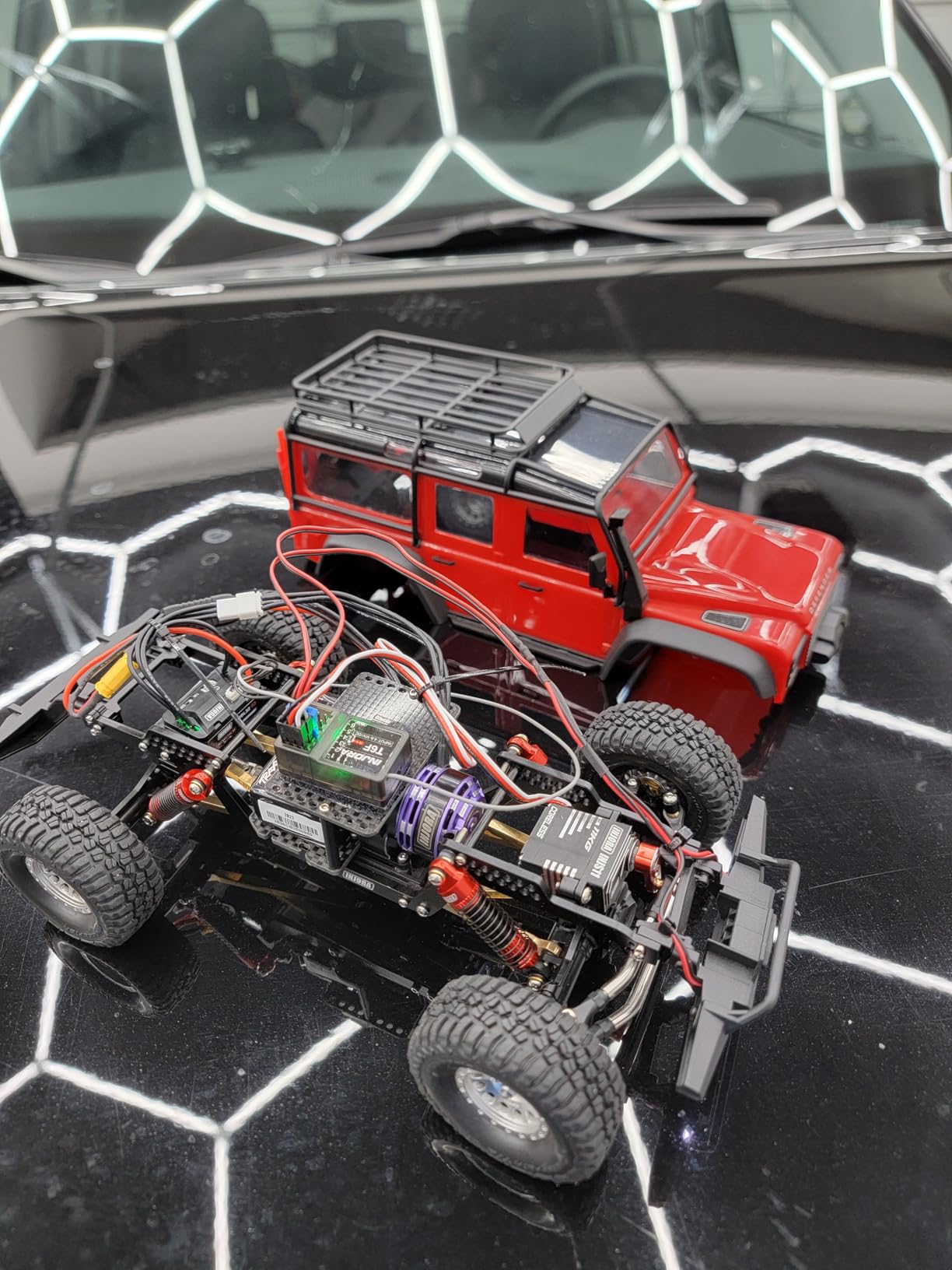 INJORA Aluminum Universal LCG Chassis Frame Kit for TRX4M customer photo 2