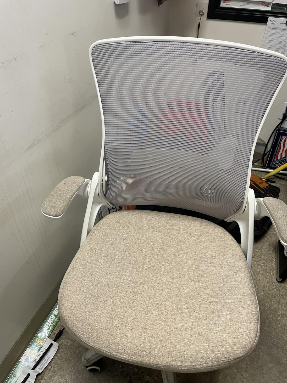 NEO CHAIR Office Desk Chair High Back Mesh Chair Adjustable Lumbar, Black | Ergonomic High-Back Design with Breathable Mesh, Flip-Up Armrests, Comfortable Support for Home office or Computer Work customer photo 2