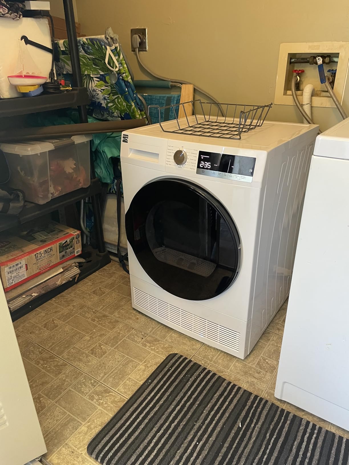 Kenmore 4.0 cu. ft. Ventless Condensing Electric Dryer - White | Compact Front Load Dryer - Wrinkle Guard to Reduce Wrinkles & Static - Smart Sensor Drying - ENERGY STAR Certified customer photo 2