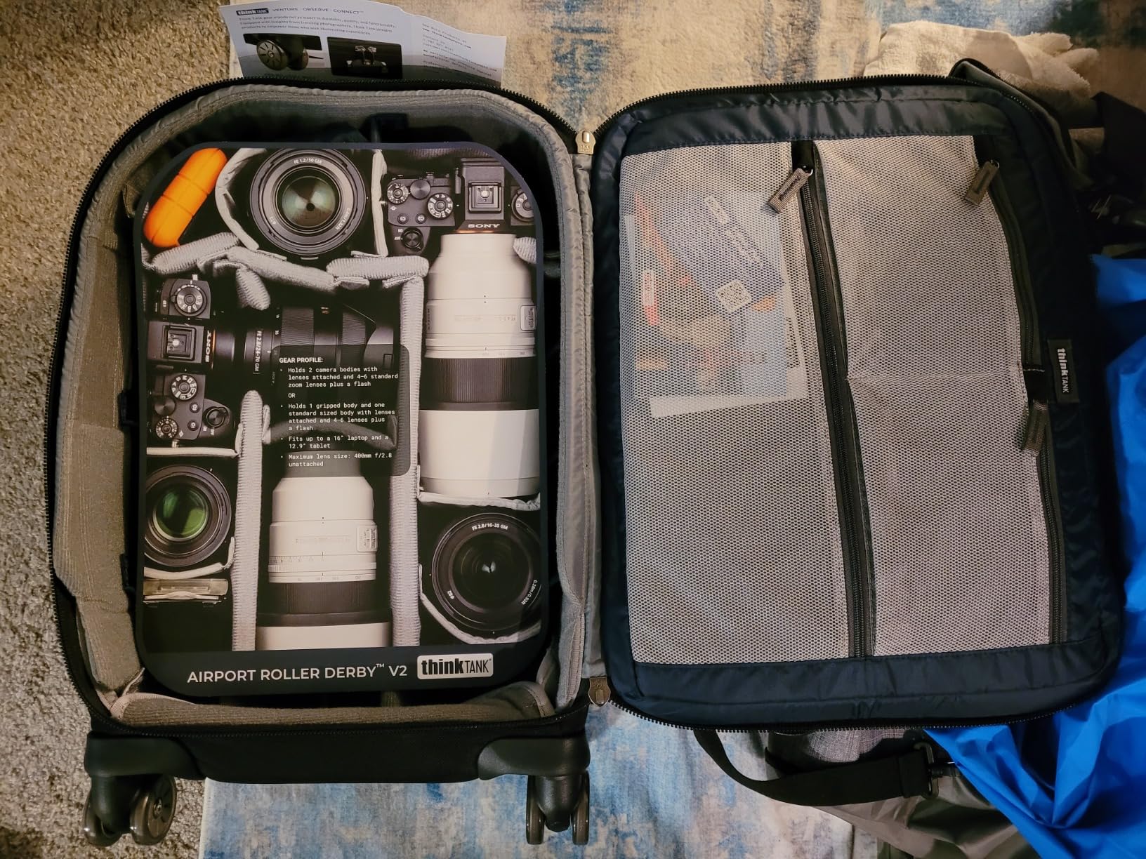 Think Tank Roller Derby V2, 4 Spinner Wheel Rolling Carry-On Case for Camera, Photography and Video Equipment for Travel customer photo 2