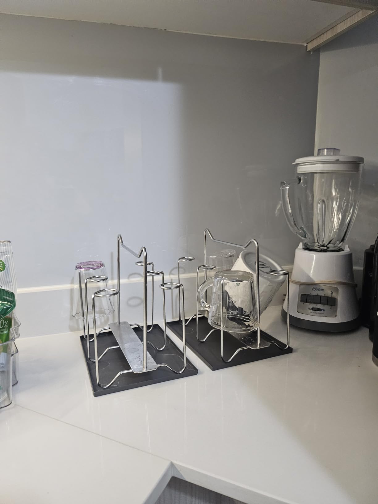 Cup Drying Rack Stand, Stainless Steel 6 Cups Mug Drying Rack Drainer Holder, Countertop Cup Rack Dryer for Glasses, Tumbler, Water Bottle customer photo 1
