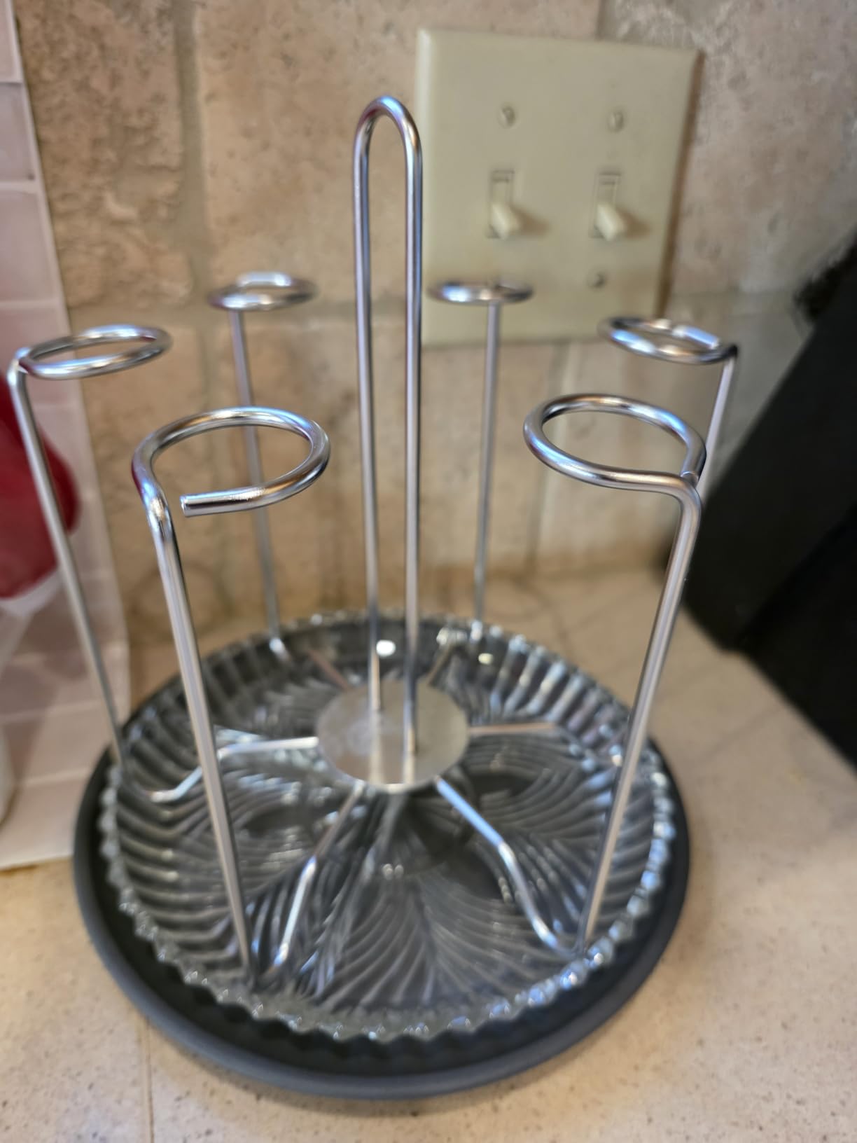 Cup Drying Rack Stand, Stainless Steel 6 Cups Mug Drying Rack Drainer Holder, Countertop Cup Rack Dryer for Glasses, Tumbler, Water Bottle customer photo 2