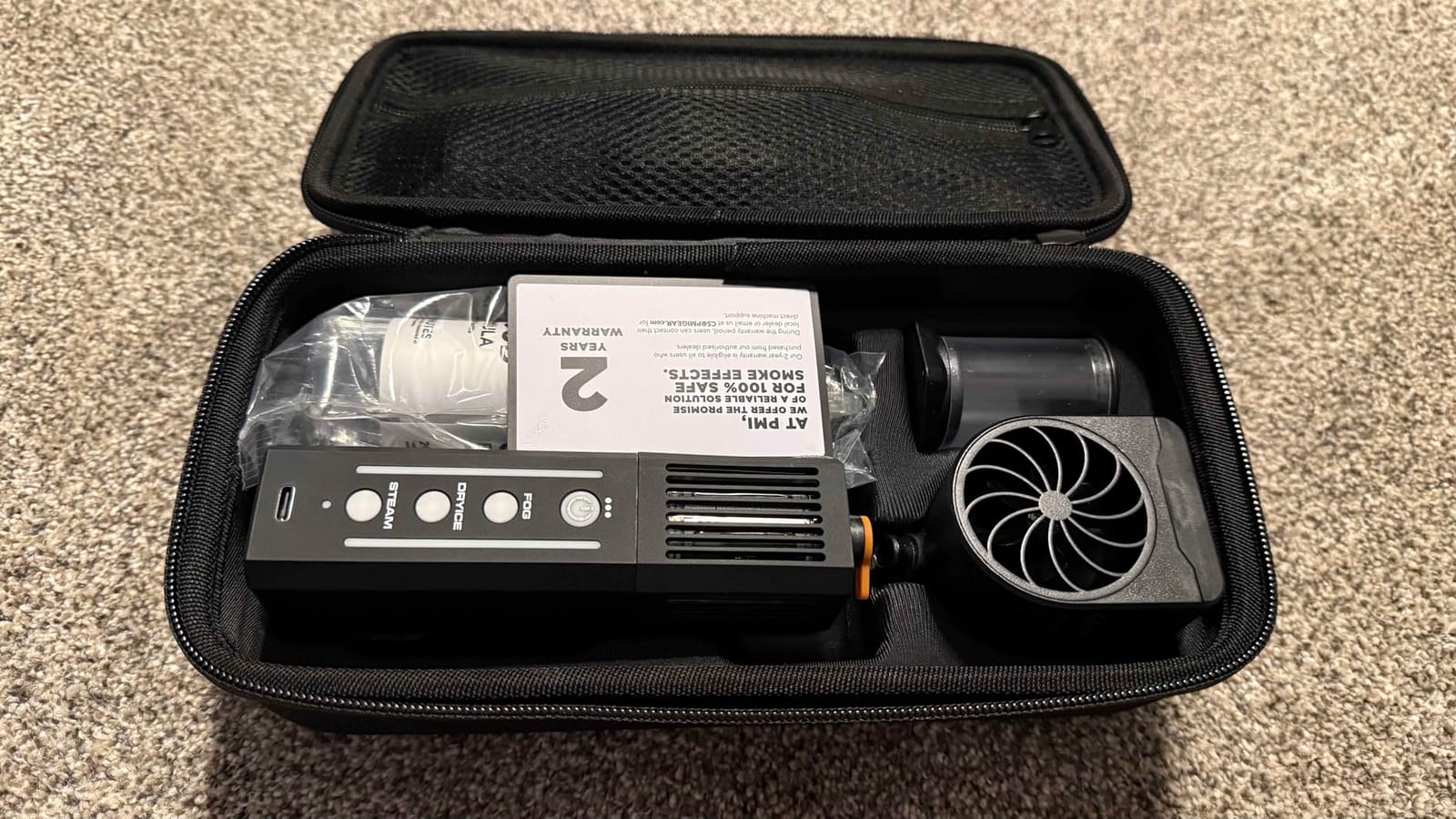 PMI SmokeNINJA PRO HAZER KIT - Portable Fog Machine with Bluetooth customer photo 2